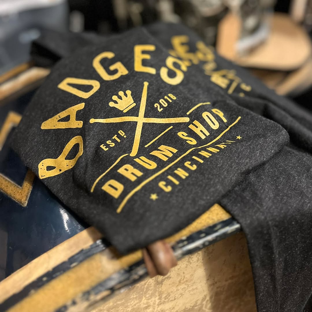 Badges Drum Shop T-Shirt - short sleeve