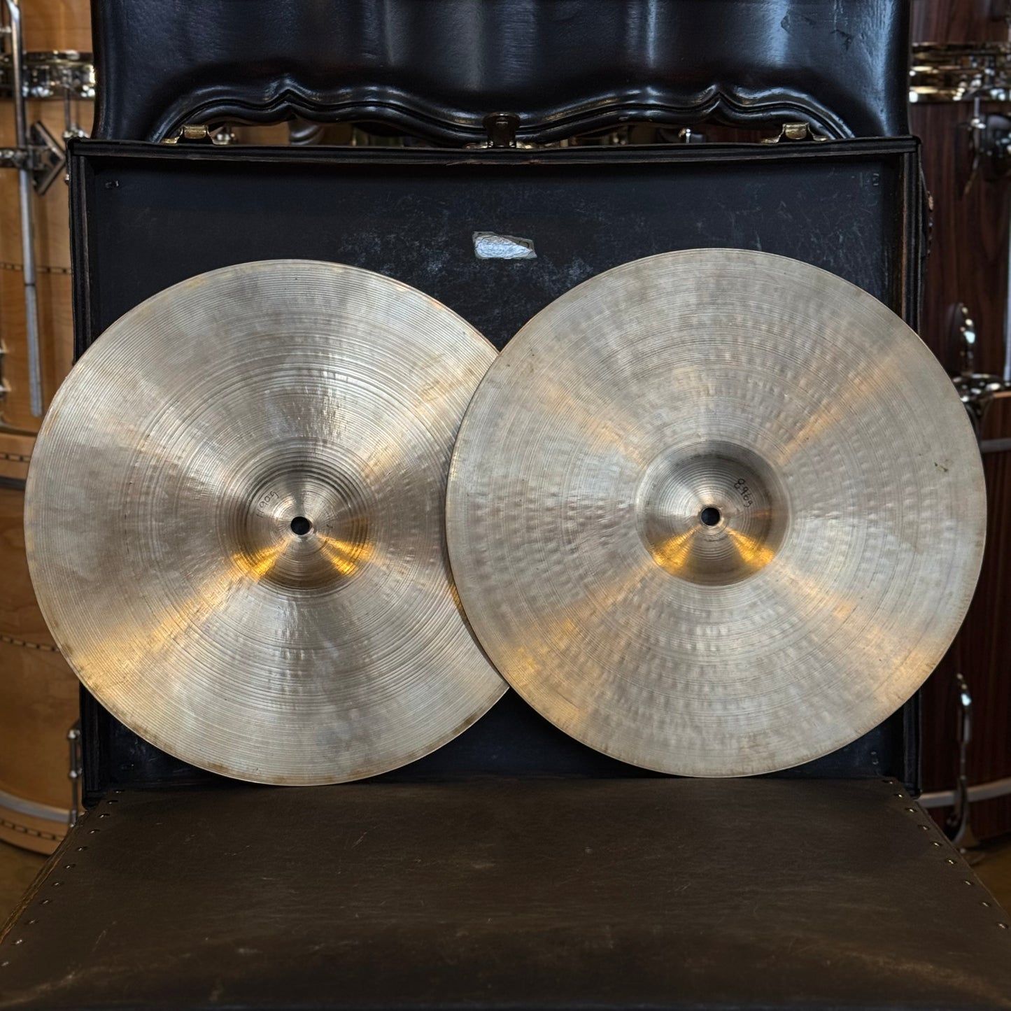 VINTAGE 1960's A. Zildjian 14" Hi-Hat Cymbals - 896/1190g