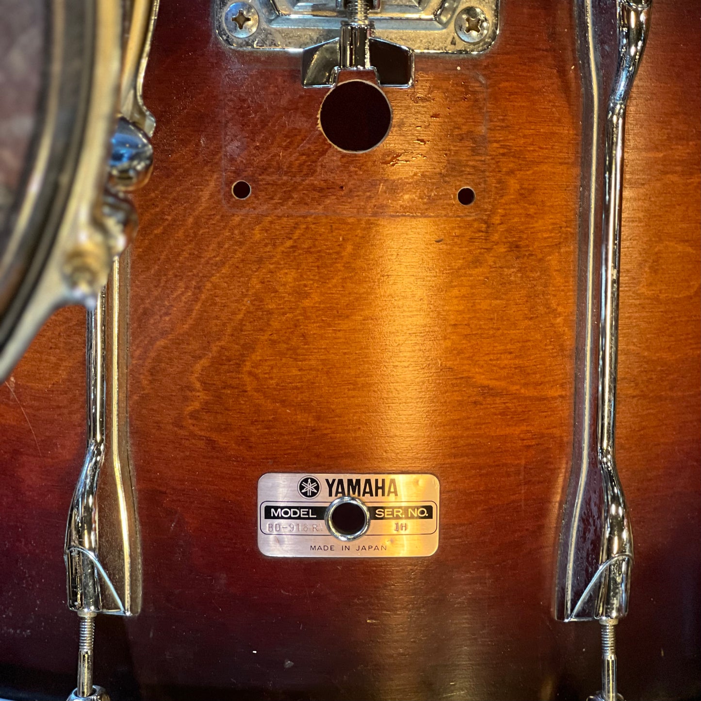 VINTAGE 1980's Yamaha Recording Custom Bop Outfit in Matte Cherry Burst - 14x18, 8x12, 14x14