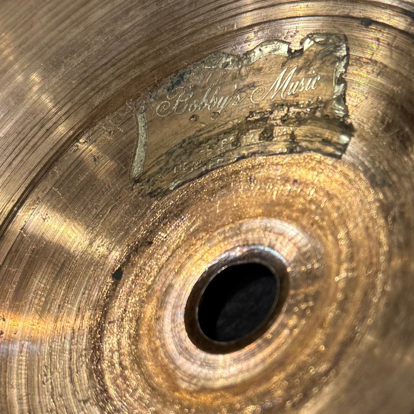 VINTAGE 1970's Paiste 18" 2002 Black Label Crash - 1322g