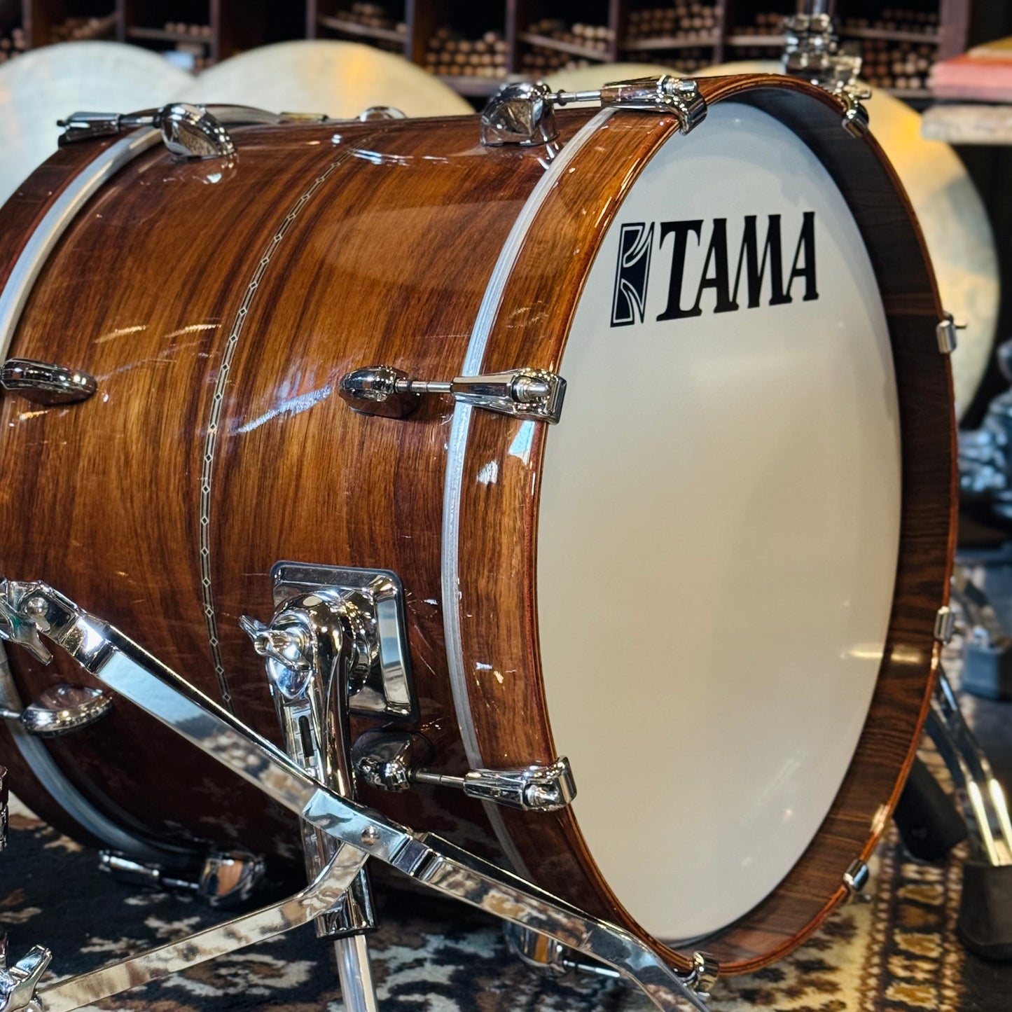 USED Tama Star Bubinga Drumset in Natural Indian Laurel - 14x18, 8x12, 9x13, 14x14, 14x16