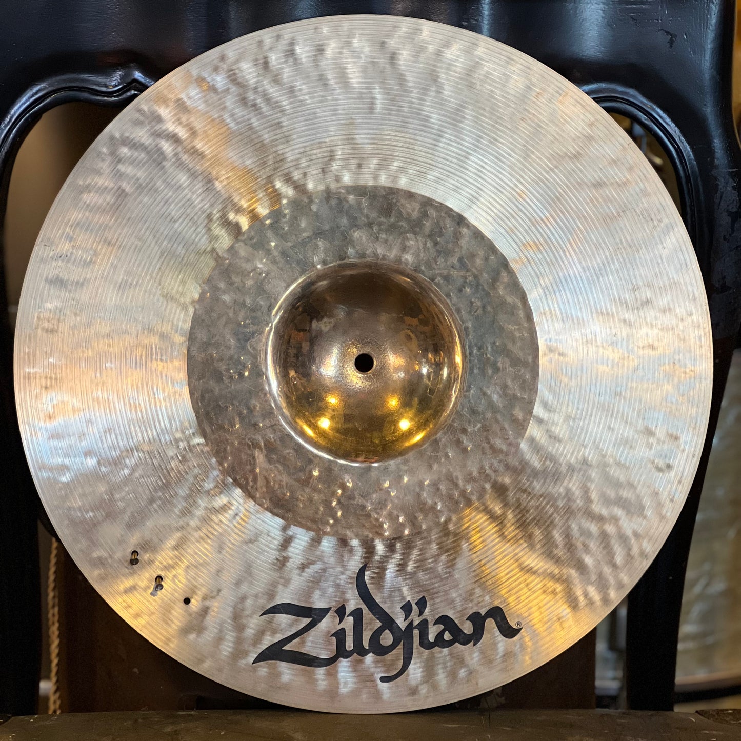 USED Zildjian 19" K Custom Hybrid Crash Cymbal w/ Three Rivet Holes (Two Installed) - 1798g