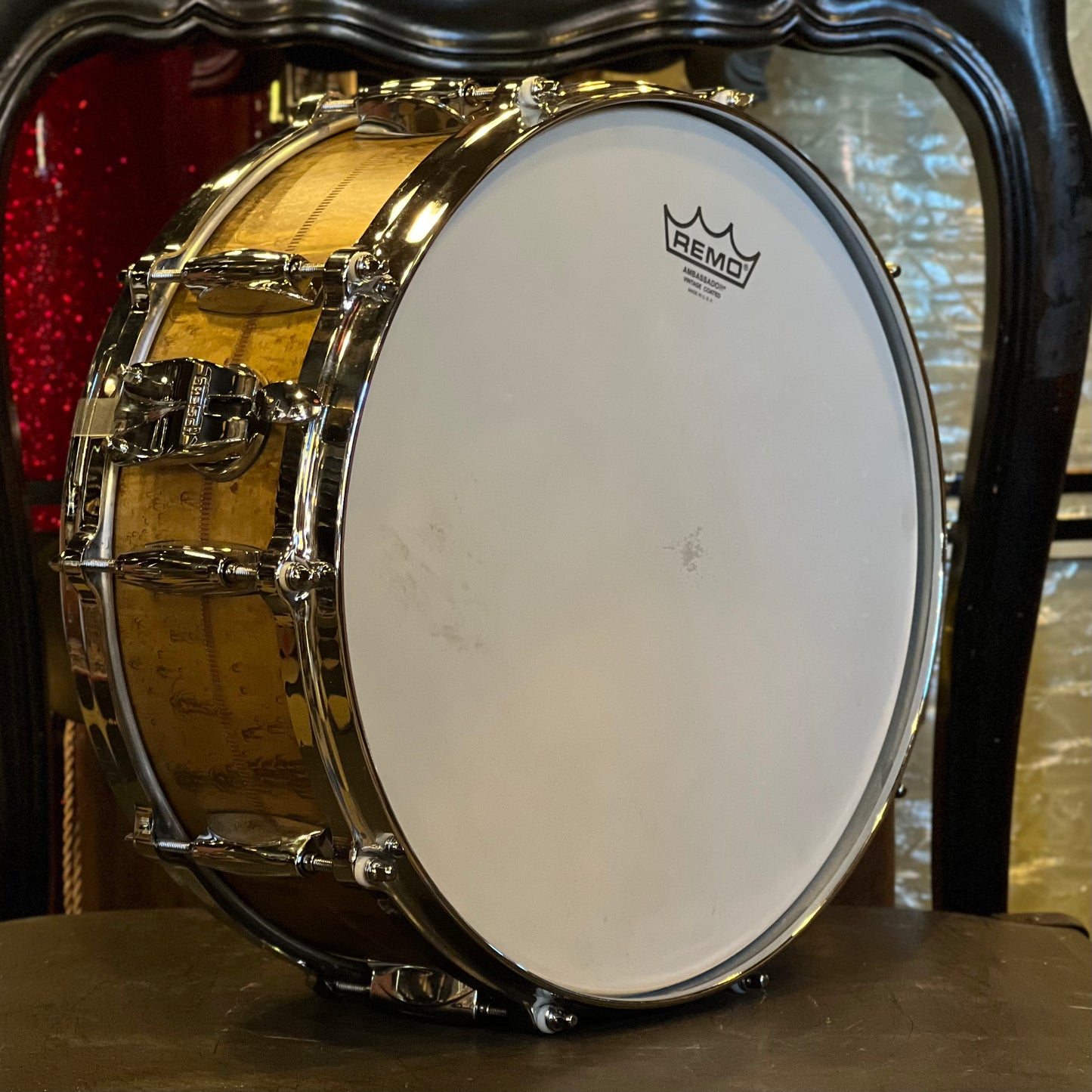 USED Gretsch 5.5x14 Keith Carlock Signature Brass Snare Drum
