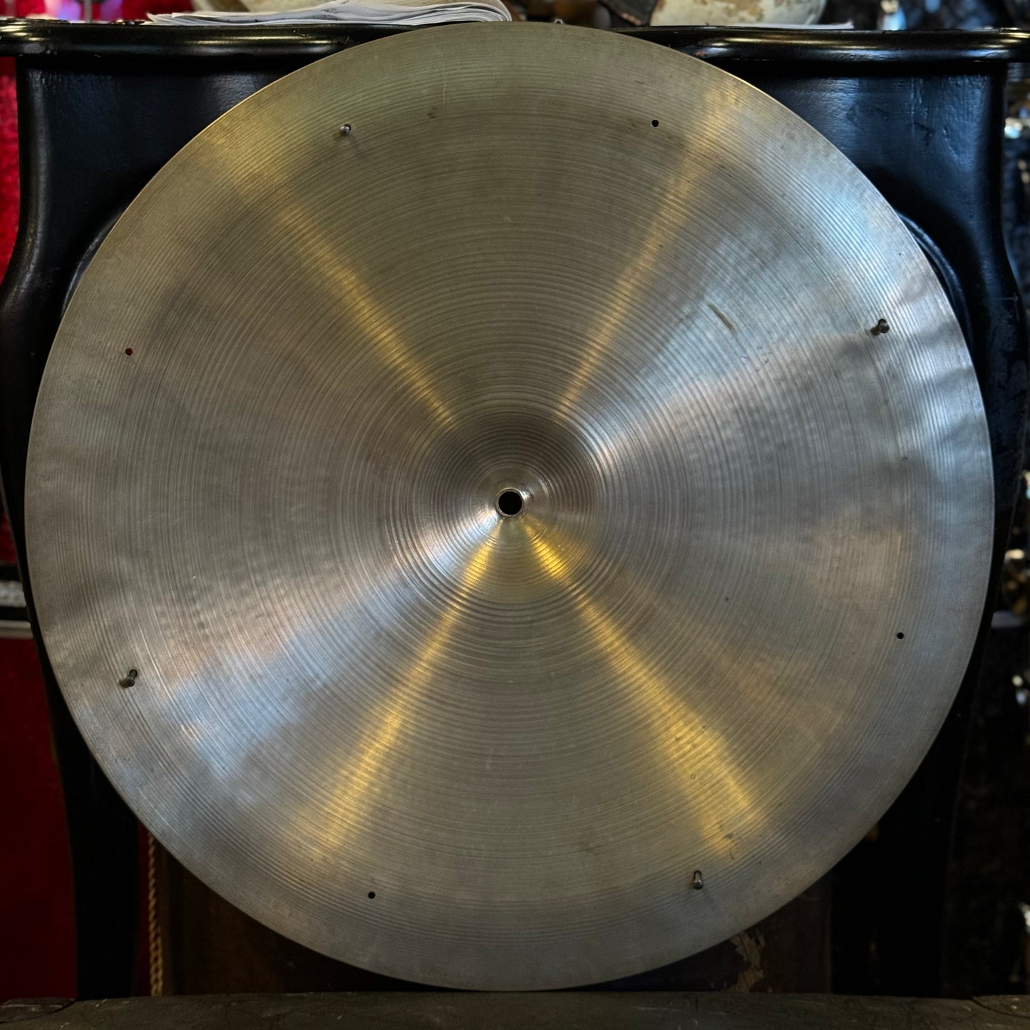 VINTAGE 1970's A. Zildjian 20" Pang w/ Four Rivets (Drilled for Eight) - 2216g