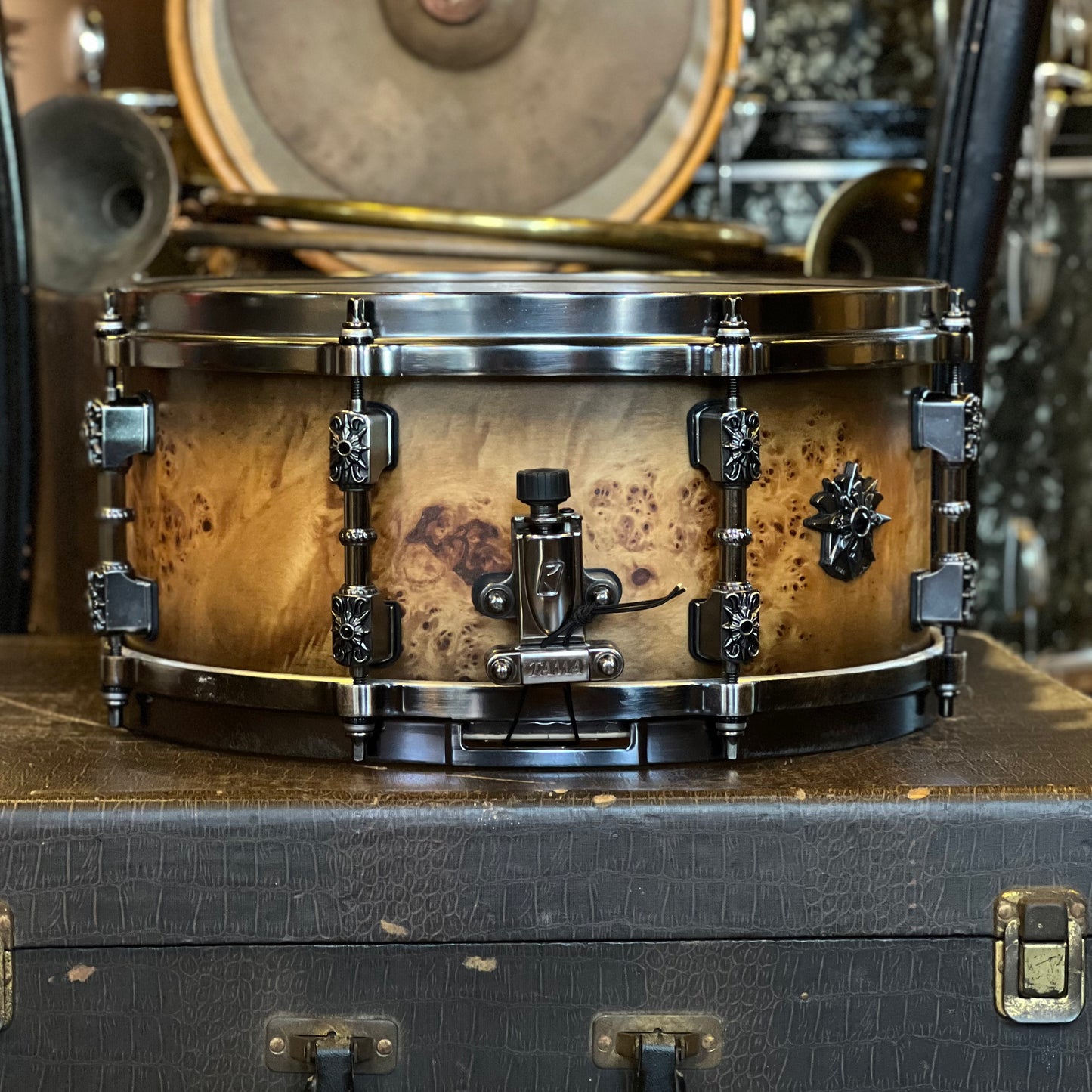USED Tama 6x13 Warlord Limited Edition Mappa Burl Snare Drum