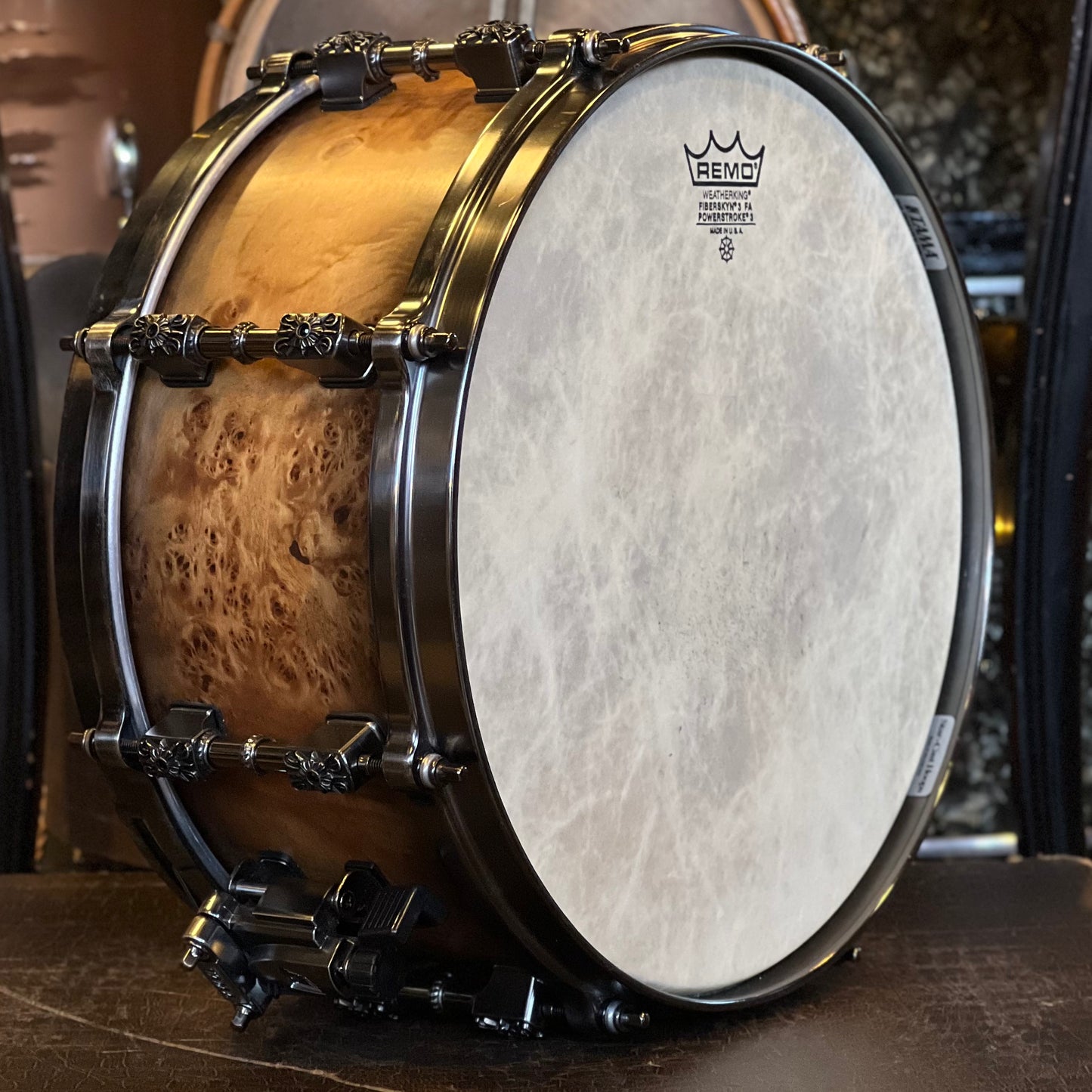 USED Tama 6x13 Warlord Limited Edition Mappa Burl Snare Drum