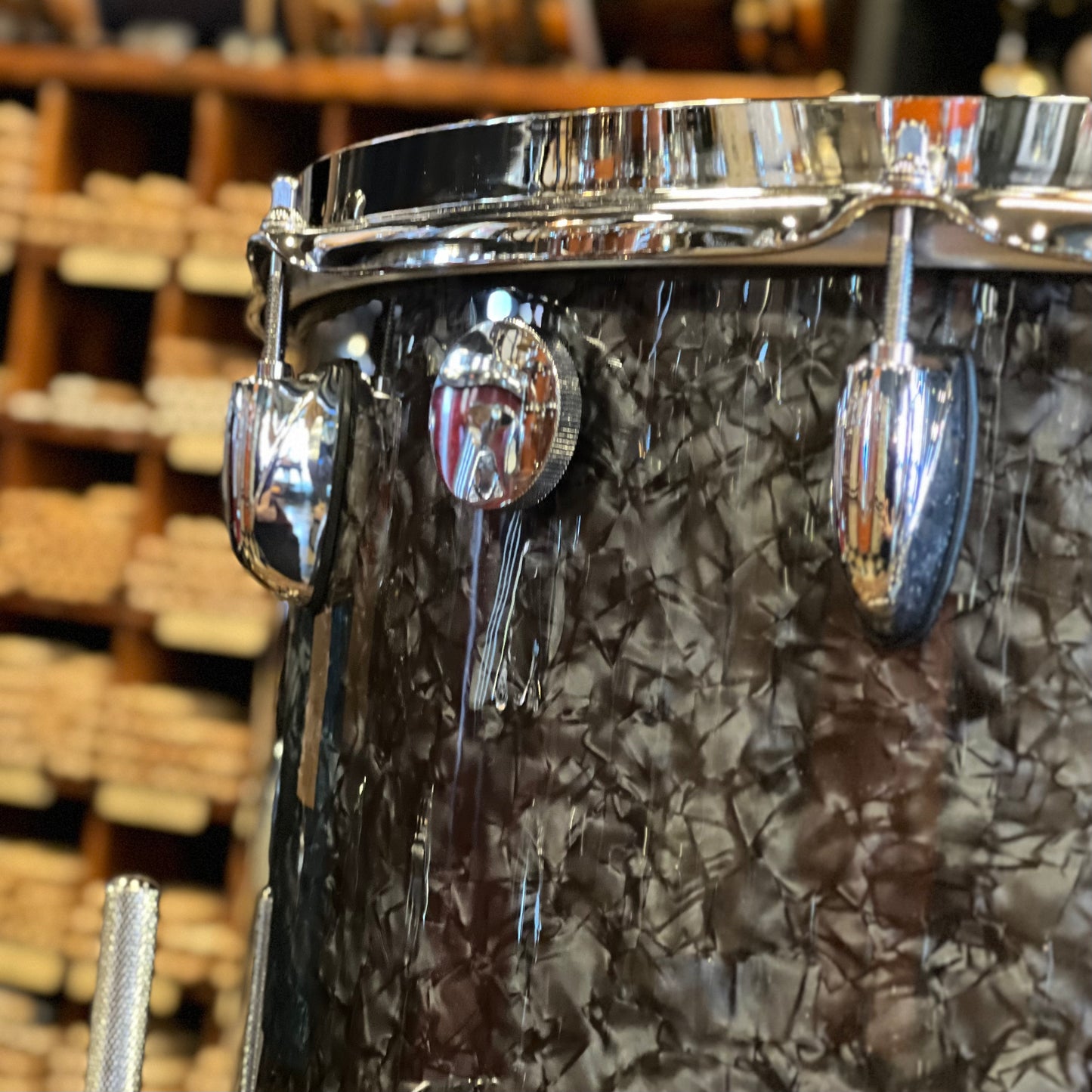NEW Gretsch Brooklyn "Vintage Build" in Deep Black Marine Pearl w/ Stop Sign Badges - 14x22, 9x13, 16x16