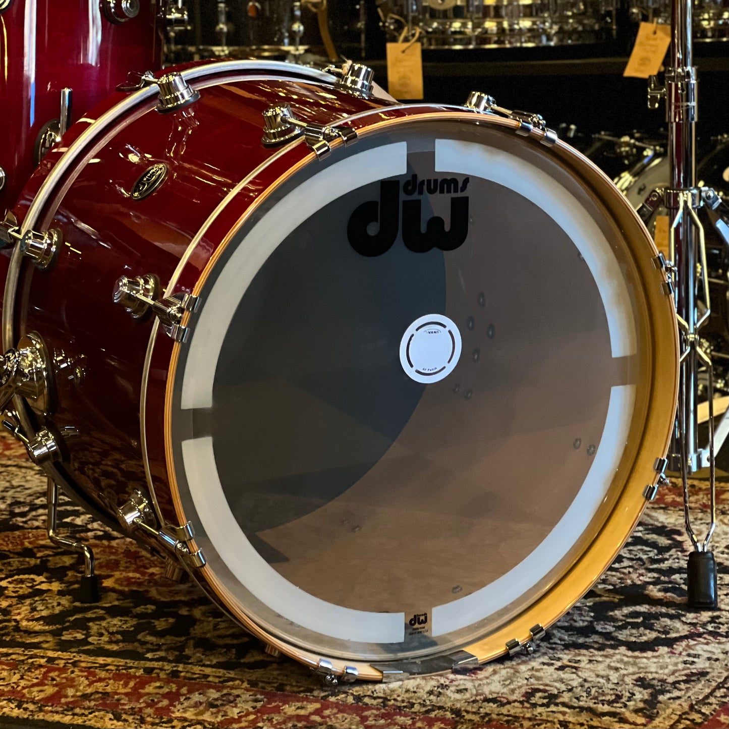 USED DW Performance Series Drum Set in Cherry Stain Lacquer - 16x20, 8x10, 12x14