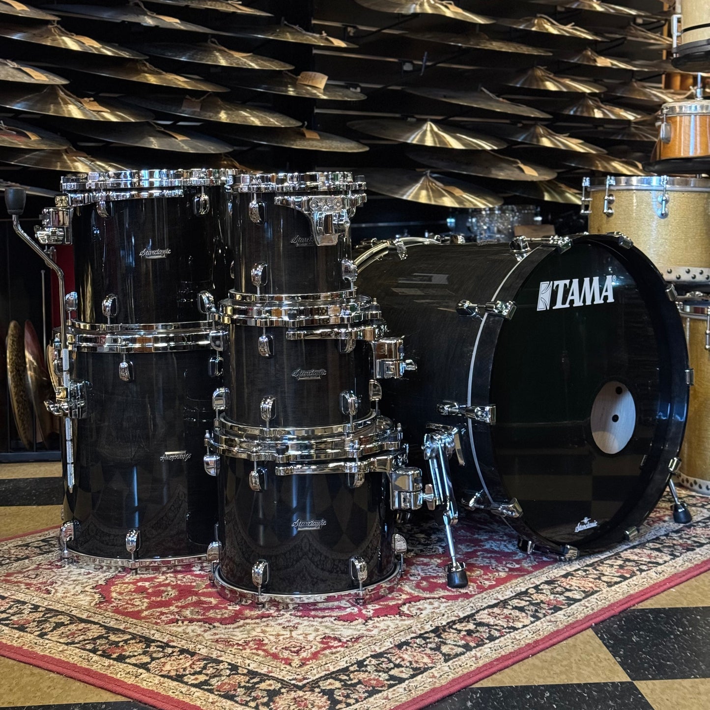 USED Tama Starclassic Maple 6pc in Transparent Black Lacquer - 18x22, 8x8, 8x10, 10x12, 11x13, 16x16
