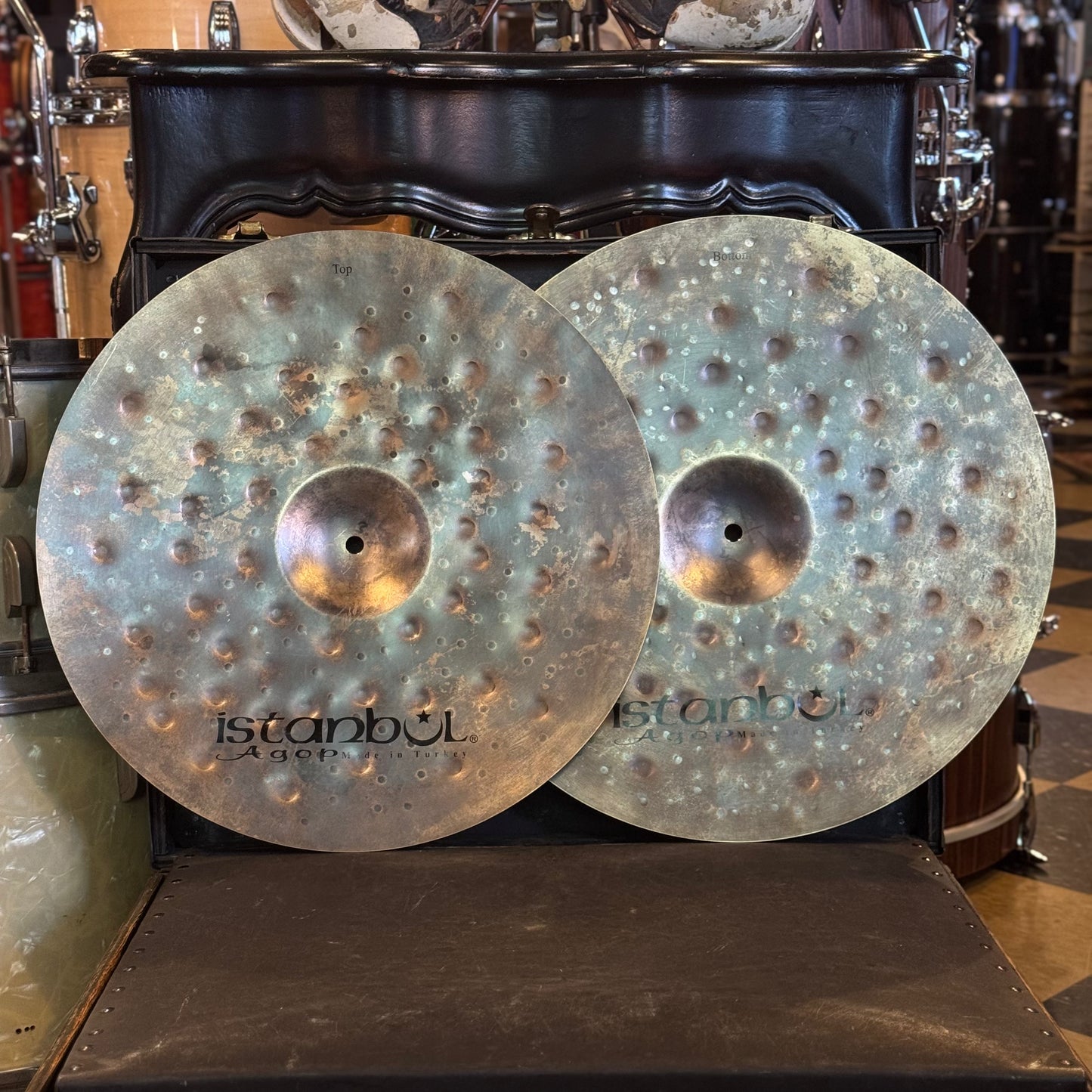 NEW Istanbul Agop 17" Xist Dry Dark Hi-Hat Cymbals - 1060g/1504g