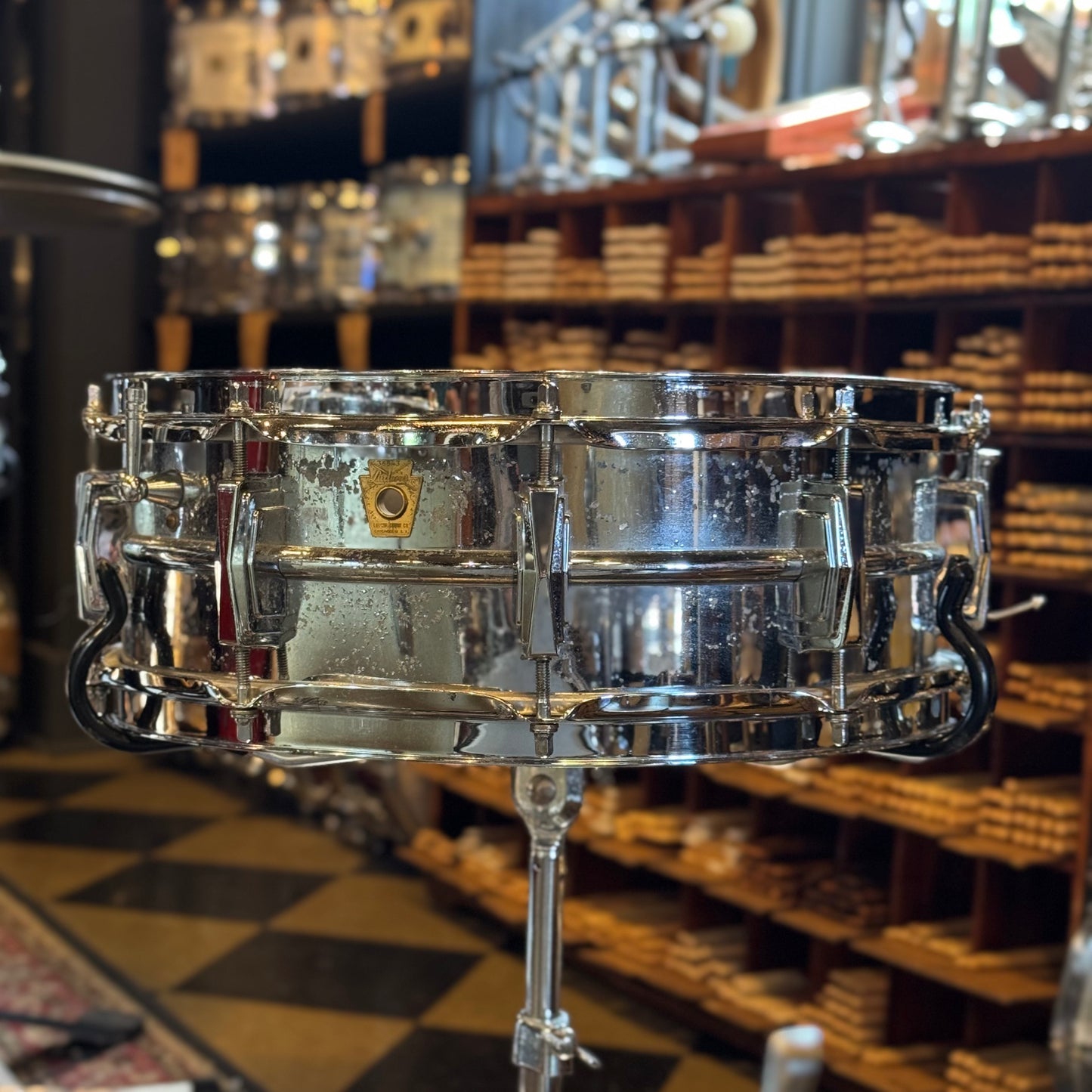 VINTAGE 1960's Ludwig Classic Outfit in Silver Sparkle w/ LM400 Supraphonic - 14x22, 9x13, 16x16, 5x14
