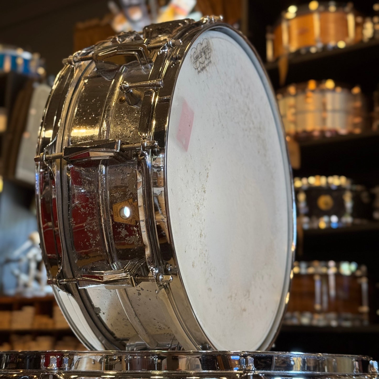 VINTAGE 1960's Ludwig Classic Outfit in Silver Sparkle w/ LM400 Supraphonic - 14x22, 9x13, 16x16, 5x14
