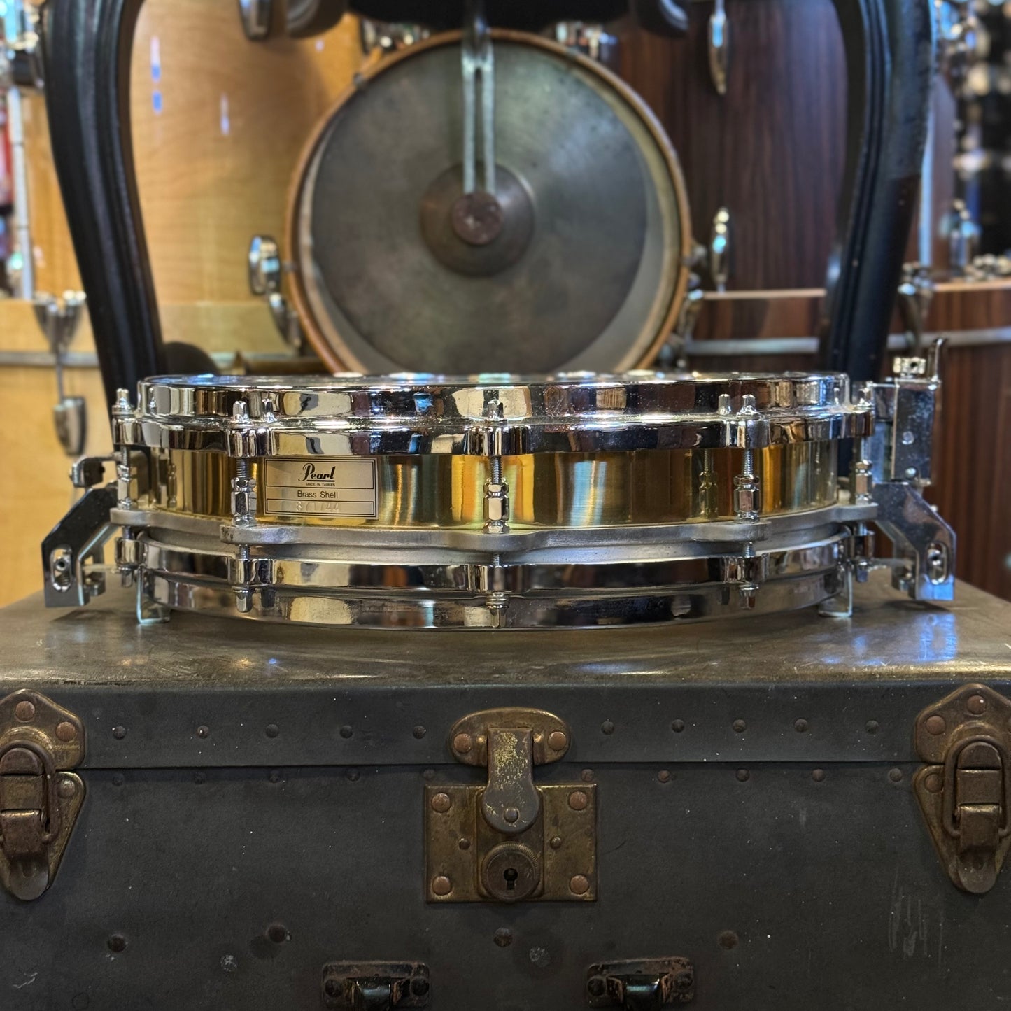 USED 90's Pearl 3.5x14 Brass Free Floating