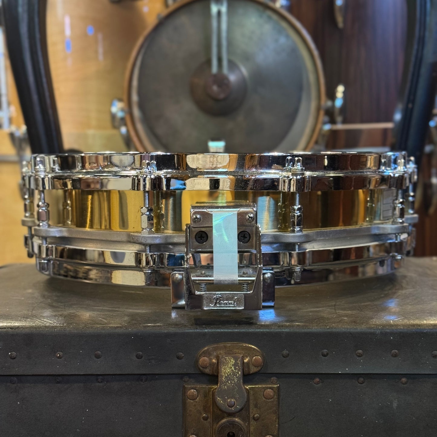 USED 90's Pearl 3.5x14 Brass Free Floating