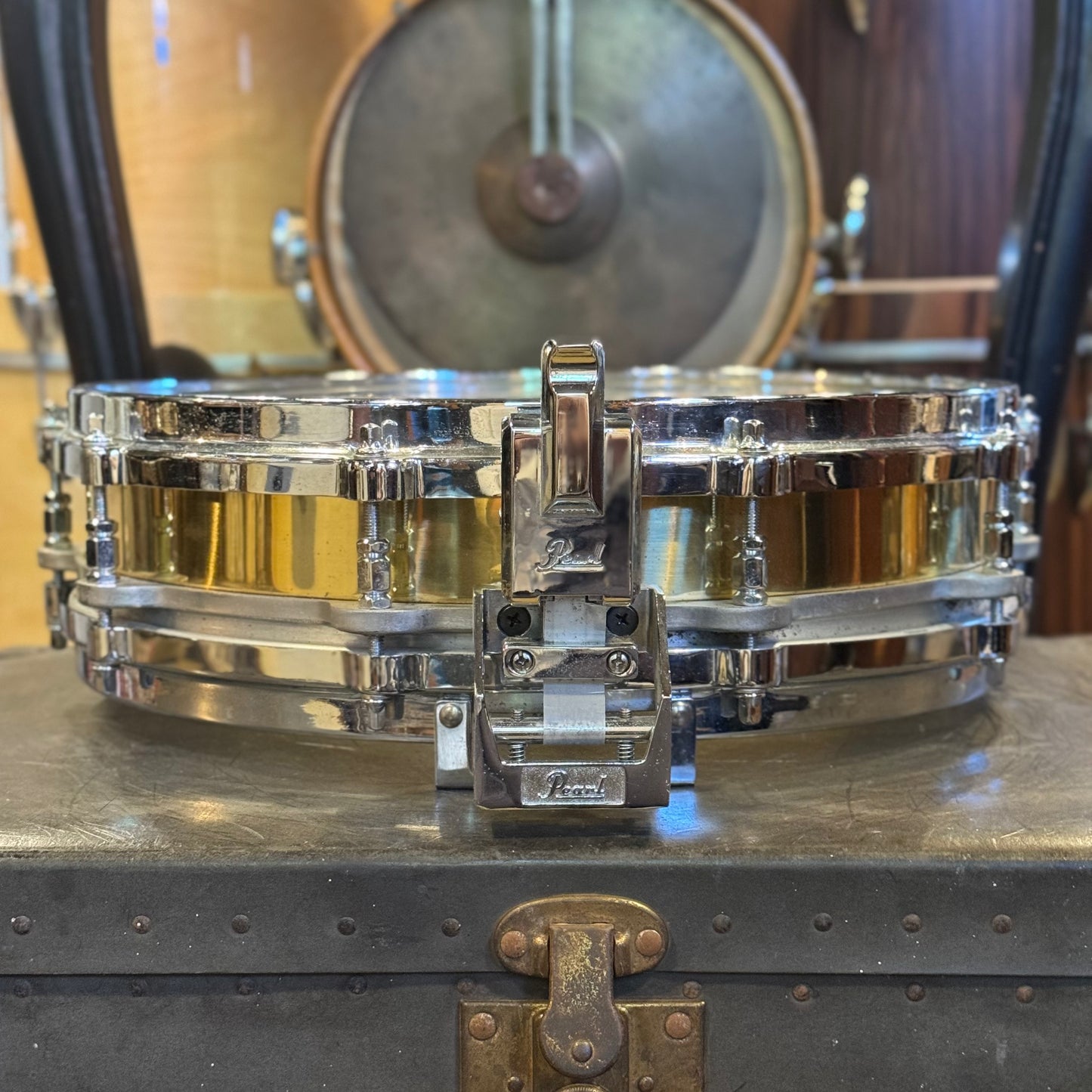 USED 90's Pearl 3.5x14 Brass Free Floating