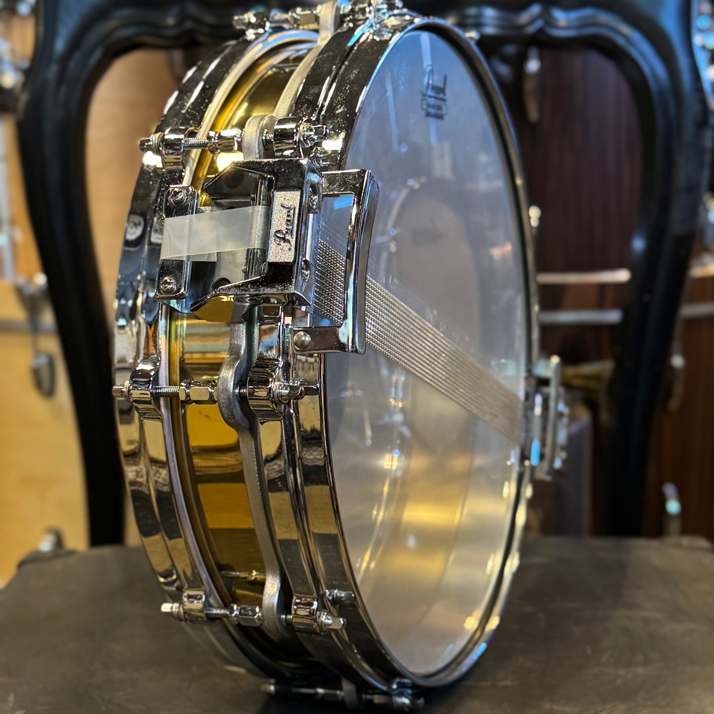 USED 90's Pearl 3.5x14 Brass Free Floating