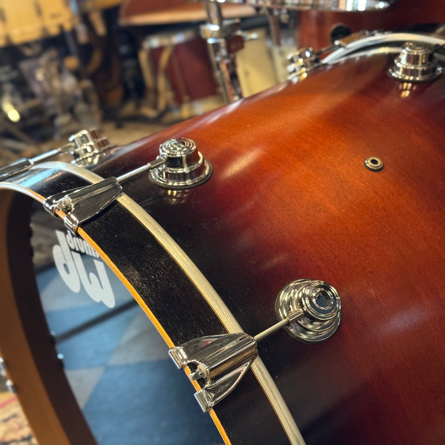 USED 2002 DW Pre-Collectors Series Drum Set in Tobacco Burst - 18x22, 8x10, 9x12, 11x14