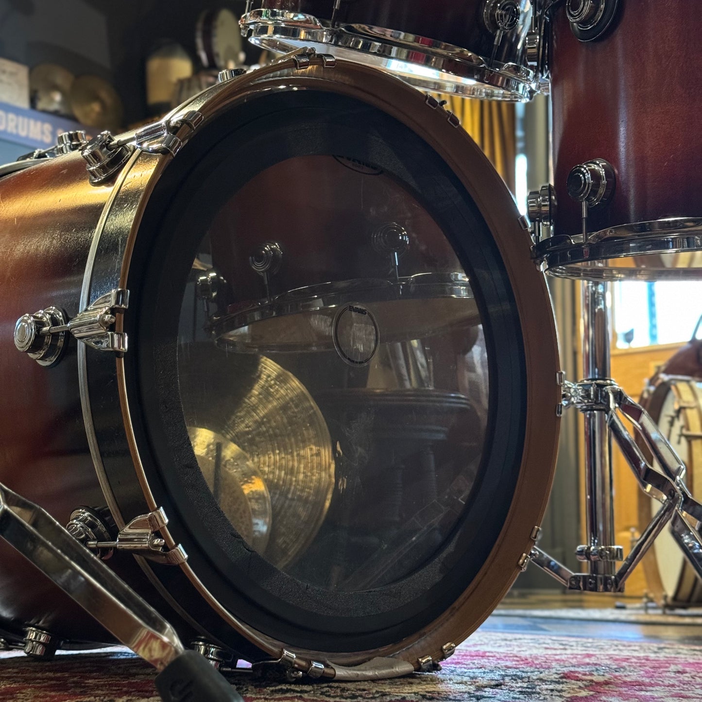 USED 2002 DW Pre-Collectors Series Drum Set in Tobacco Burst - 18x22, 8x10, 9x12, 11x14