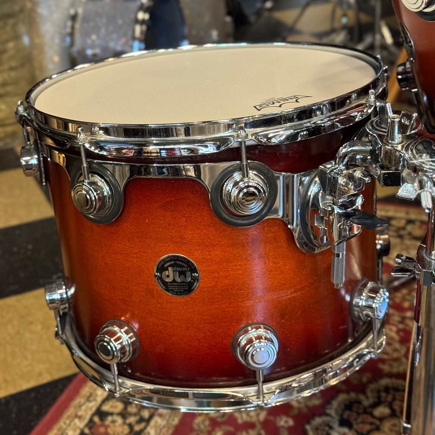 USED 2002 DW Pre-Collectors Series Drum Set in Tobacco Burst - 18x22, 8x10, 9x12, 11x14