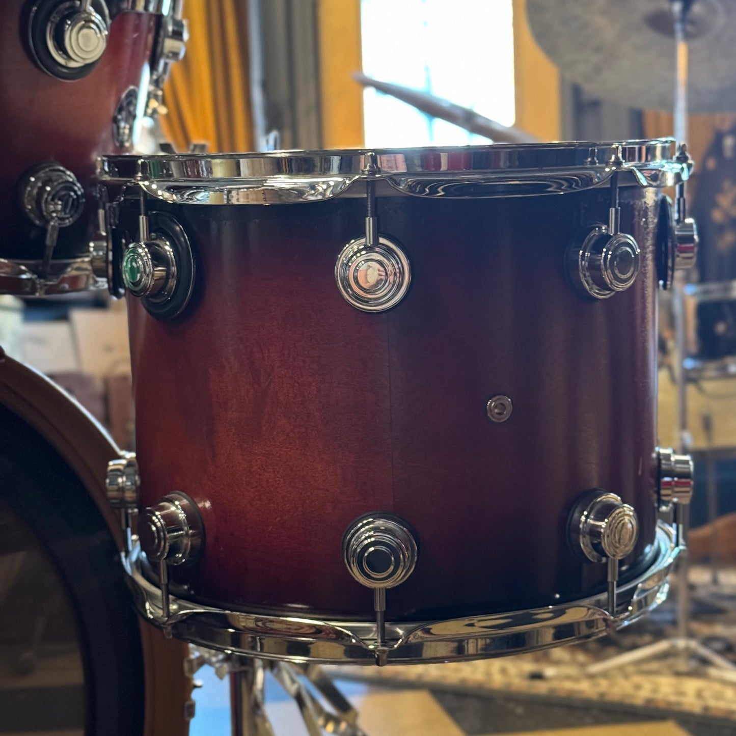 USED 2002 DW Pre-Collectors Series Drum Set in Tobacco Burst - 18x22, 8x10, 9x12, 11x14