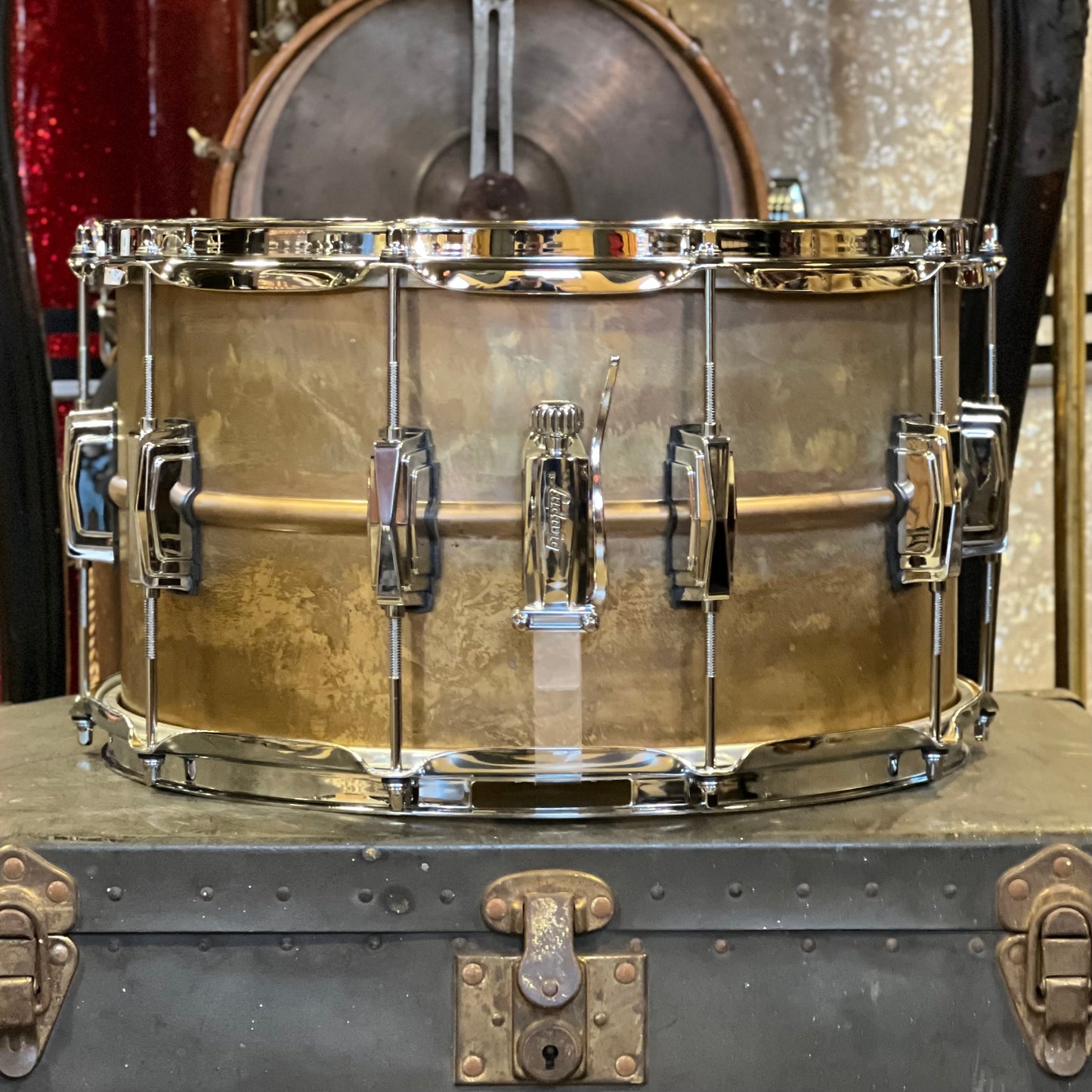 NEW 8x14 Ludwig Raw Brass Phonic Snare Drum w/ Imperial Lugs