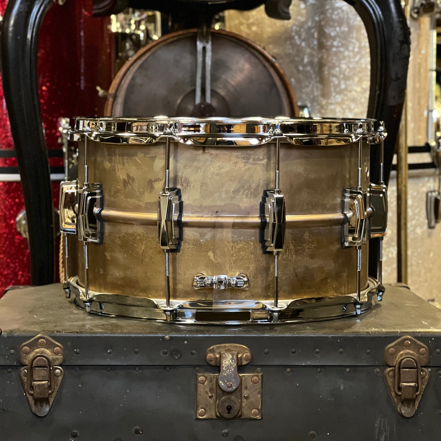 NEW 8x14 Ludwig Raw Brass Phonic Snare Drum w/ Imperial Lugs
