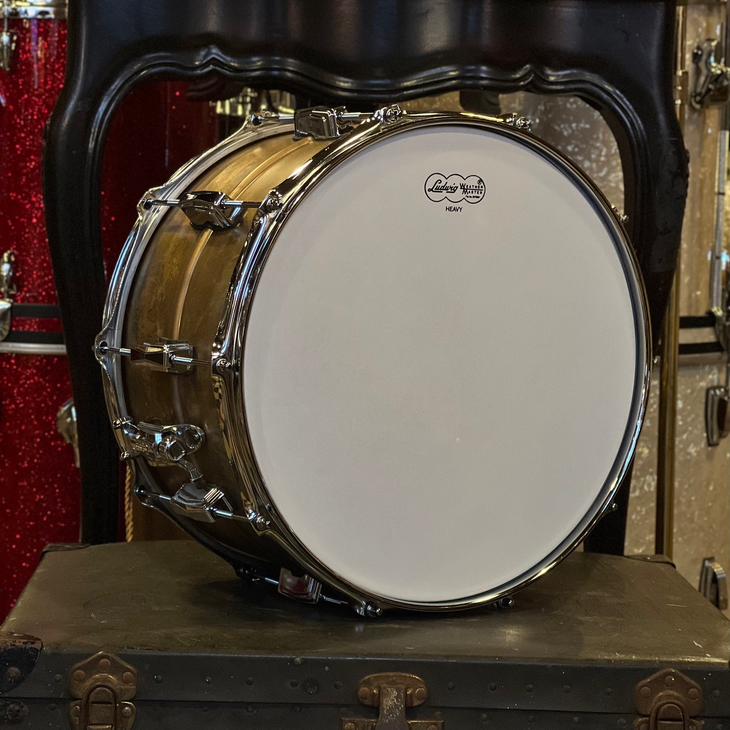 NEW 8x14 Ludwig Raw Brass Phonic Snare Drum w/ Imperial Lugs