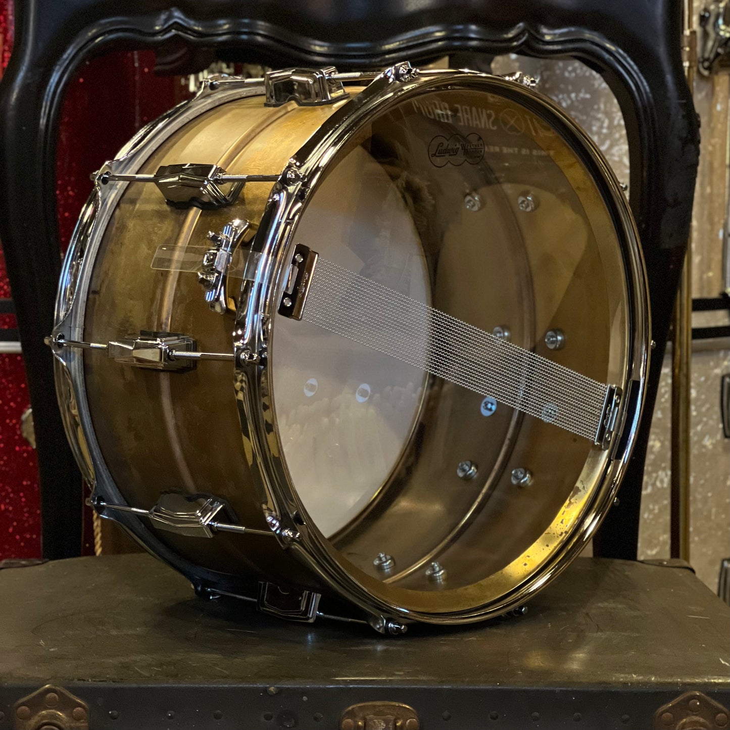 NEW 8x14 Ludwig Raw Brass Phonic Snare Drum w/ Imperial Lugs