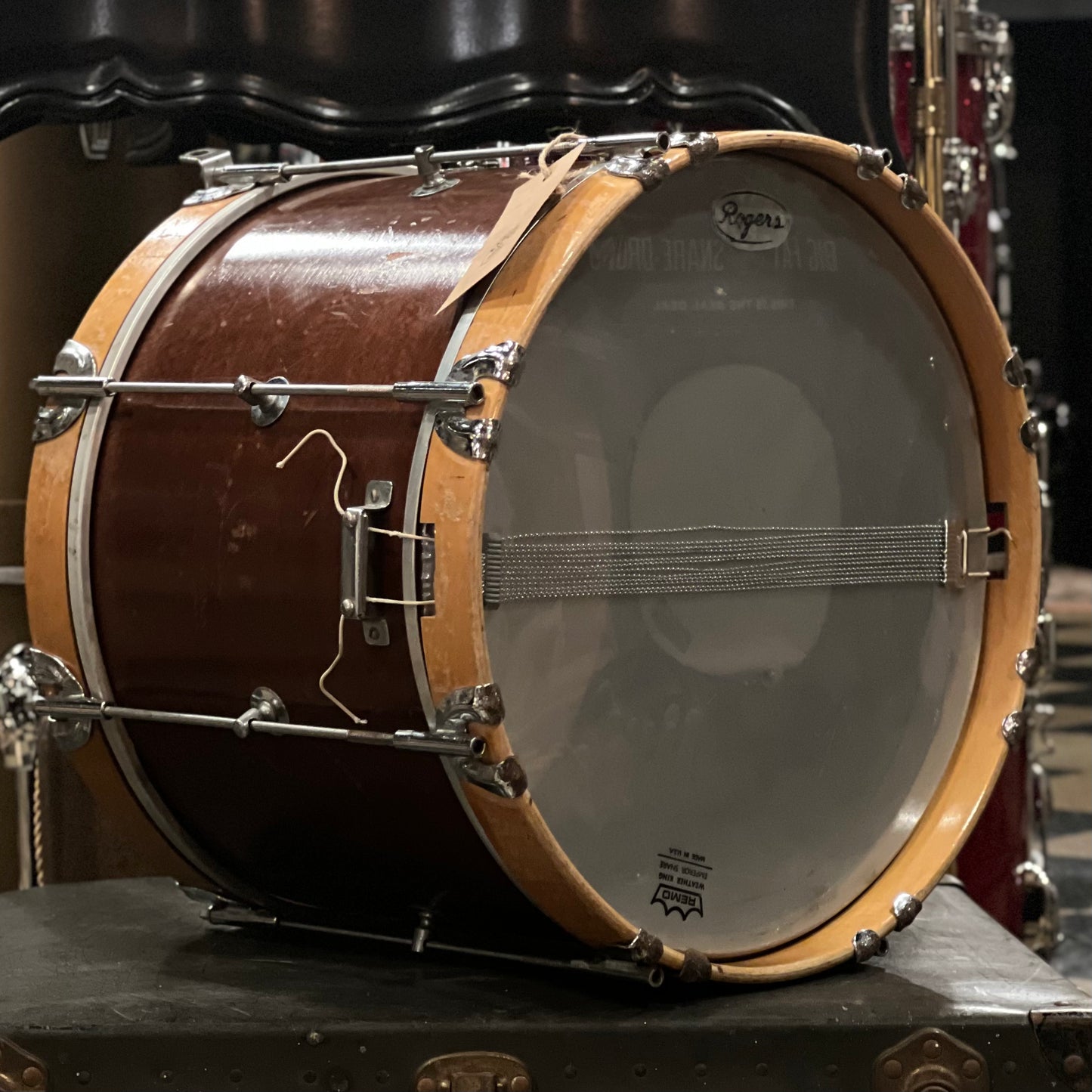 VINTAGE 1960's Rogers 10x14 Newport Marcher in Natural Mahogany