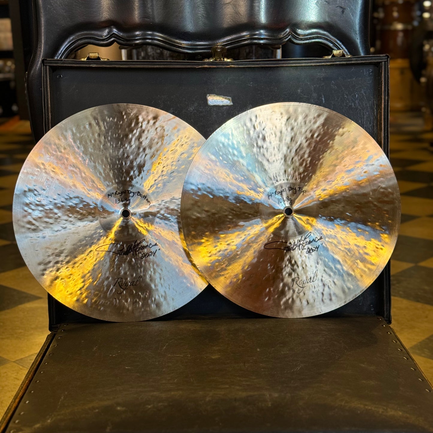 NEW Royal Cymbal 14" Royal Dry Style Hi-Hat Cymbals - 1068/1363g