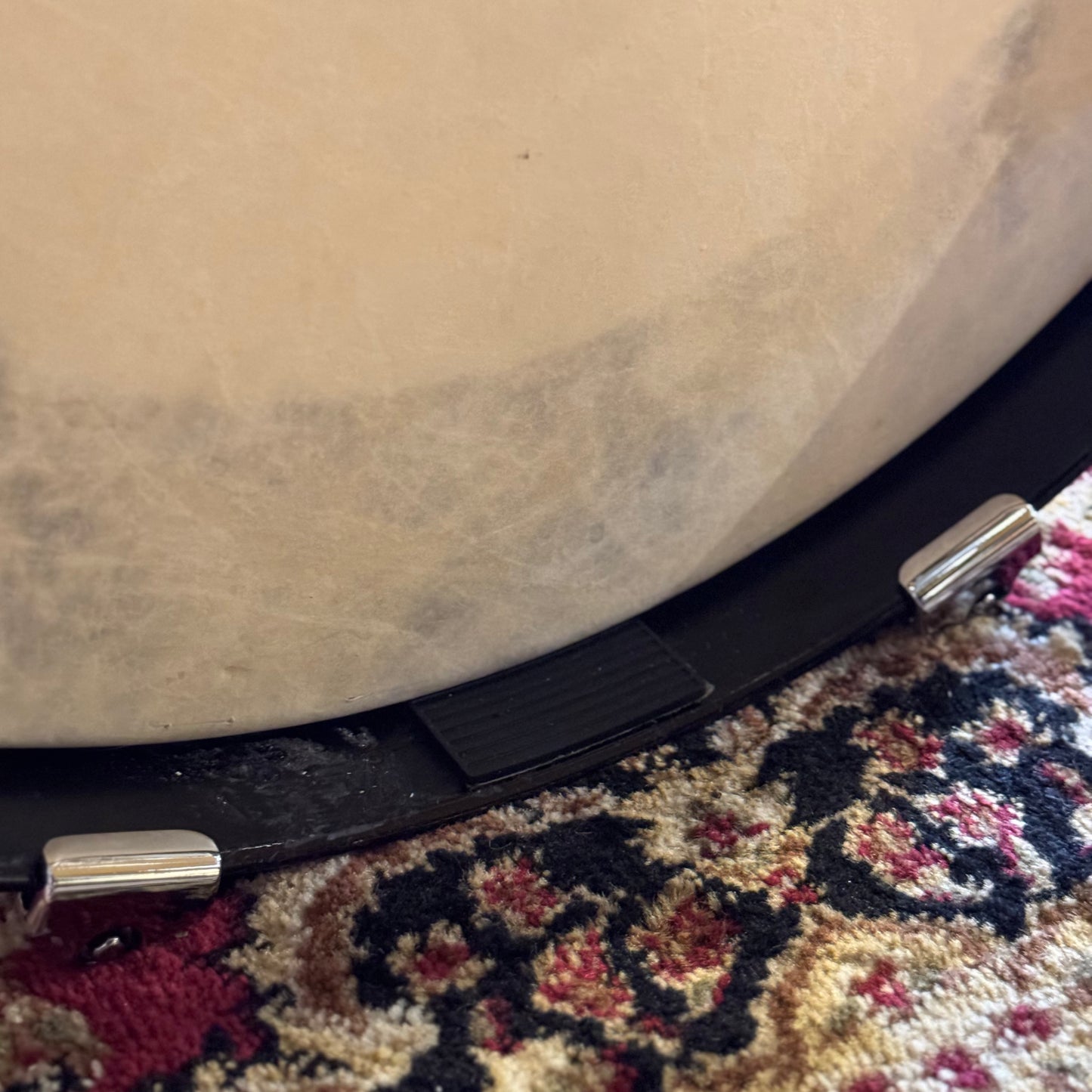 USED Early 2000's Fibes Austin Era Jasper Shell Drum set in Gold Sparkle - 12x20, 7x10, 8x12, 12x15