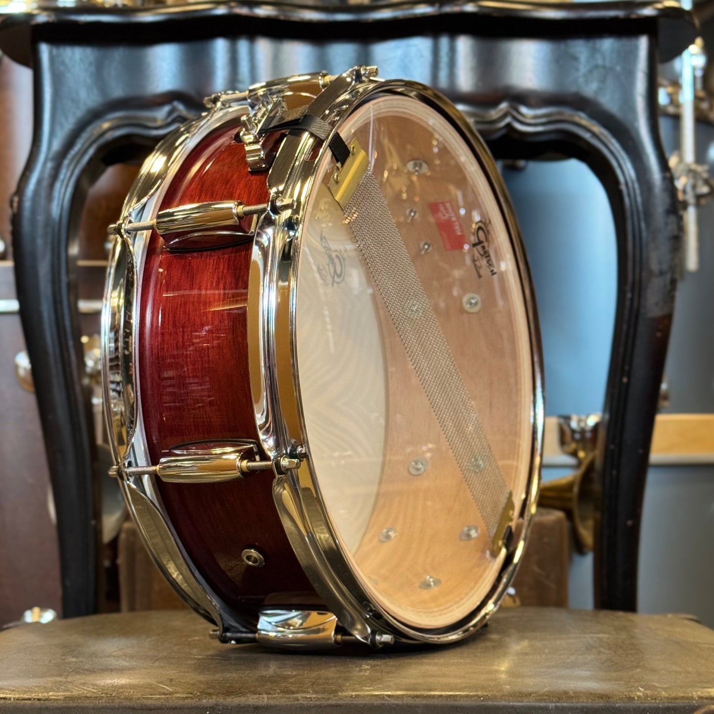 NEW Gretsch 5x14 Full Range Mahogany/Maple Snare Drum in Gloss Mahogany
