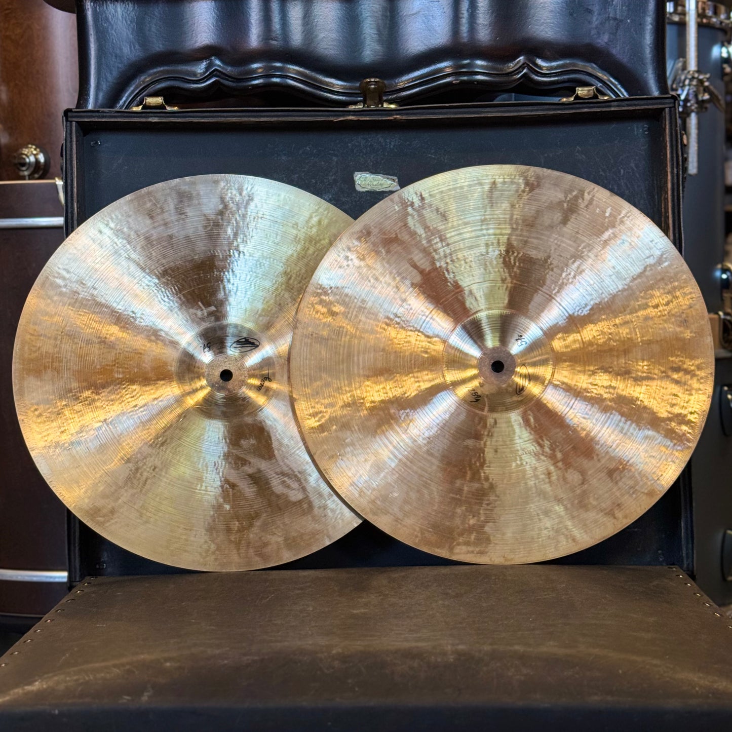 USED Funch 15" Old K Style Hi-Hats - 1028/1259g