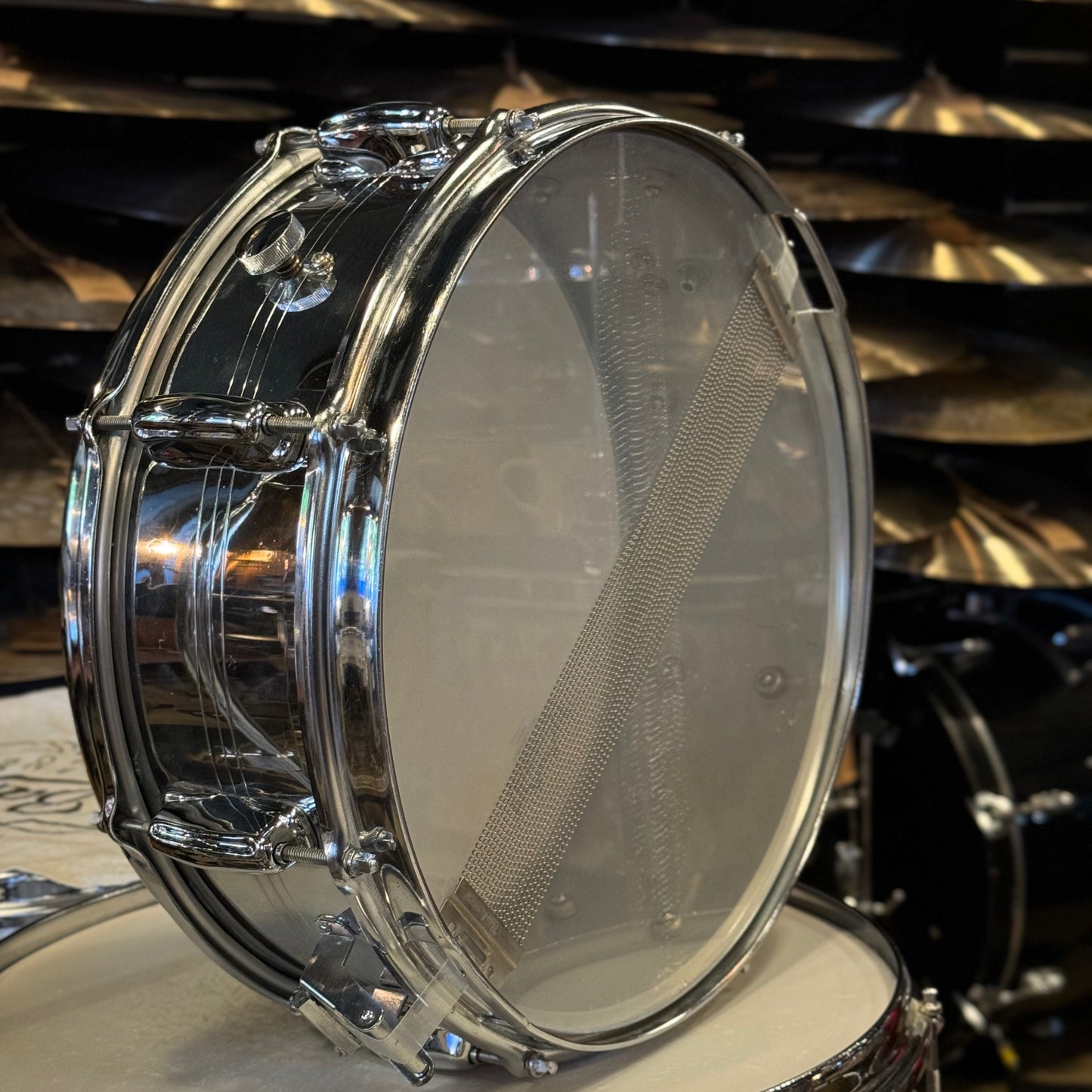 VINTAGE 1970's Slingerland 80n "Buddy Rich Outfit" In White Marine Pearl - 14x24, 9x13, 16x16, 16x16, 5x14