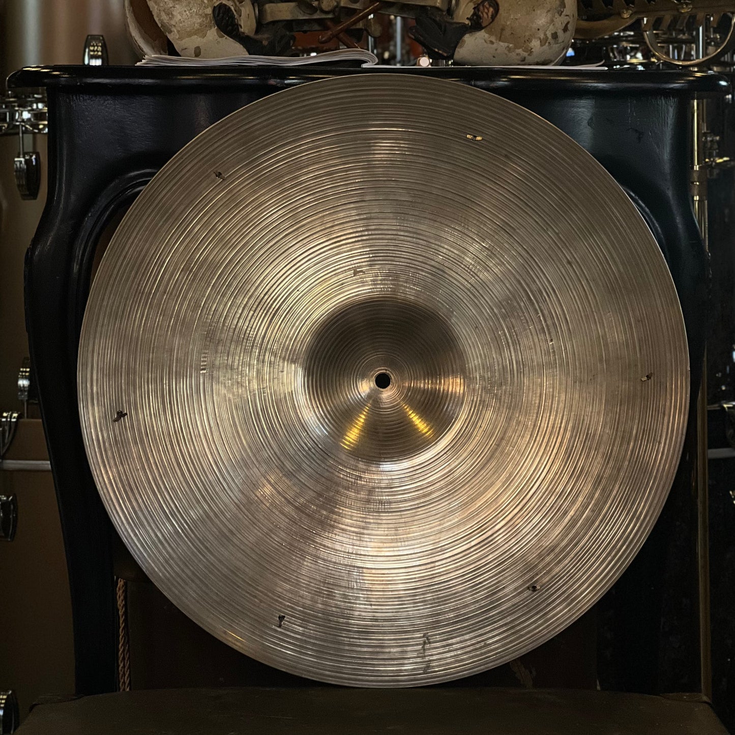 VINTAGE 1960's A. Zildjian 21" Sizzle Ride Cymbal - 2151g