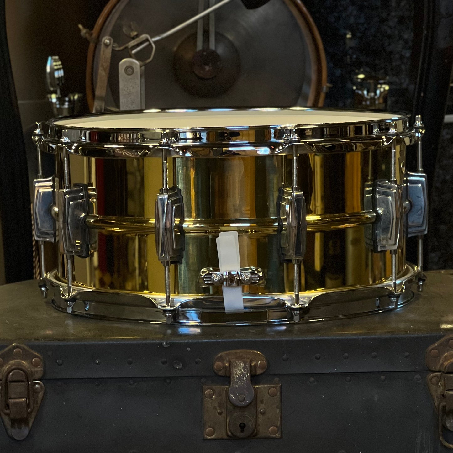 USED Ludwig 6.5x14 Super Brass w/ Imperial Lugs and Nickel Hardware