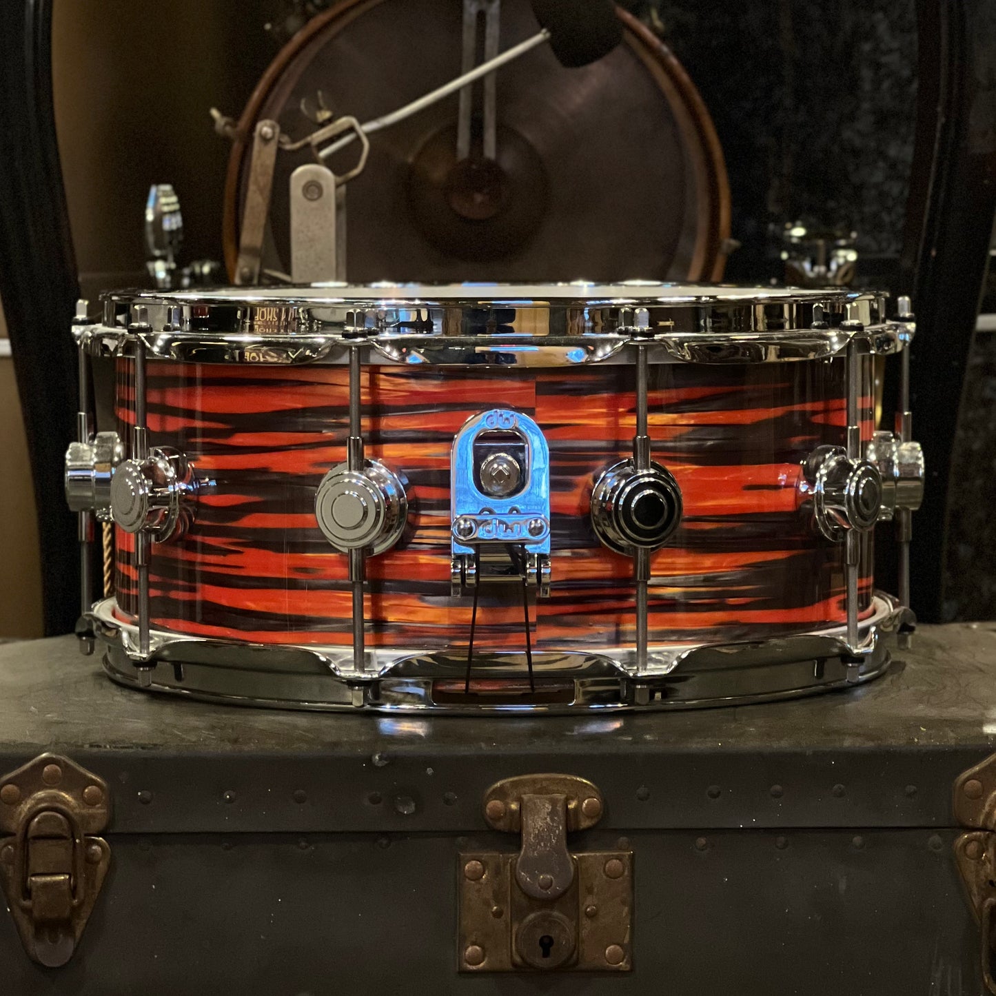 USED DW Collector's 6.5x14 Jazz Series Maple/Gum Snare Drum in Tiger Oyster Finish Ply