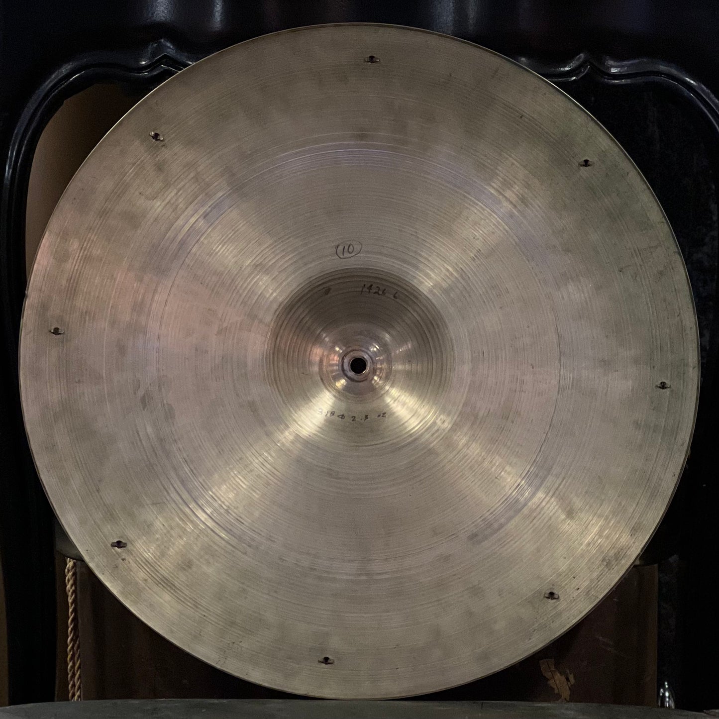 VINTAGE 1950's A. ZIldjian 18" Small Stamp Thin Sizzle Crash Cymbal - 1426g