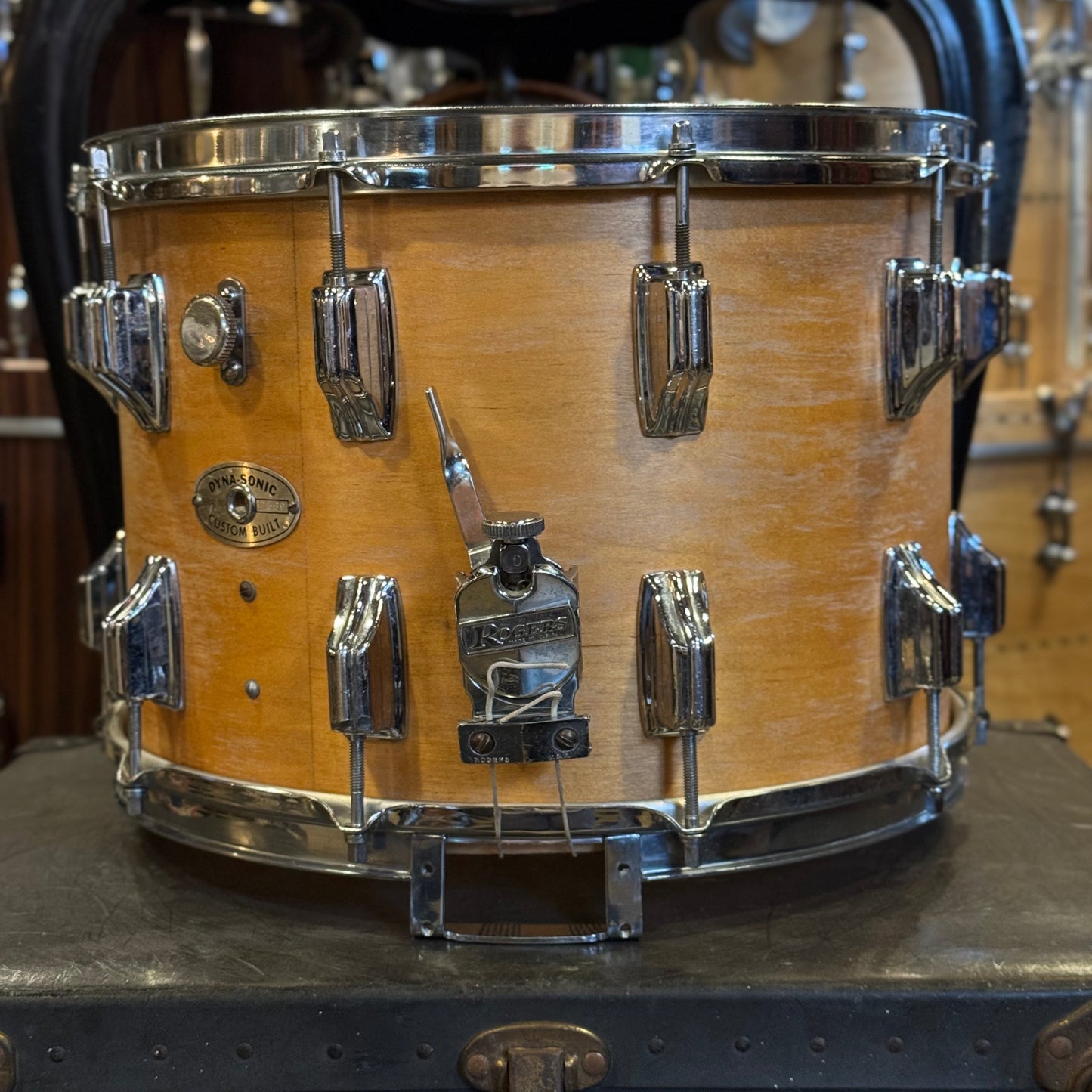 VINTAGE 1960's Rogers 10x14 Refinished Dynasonic in Natural Stain
