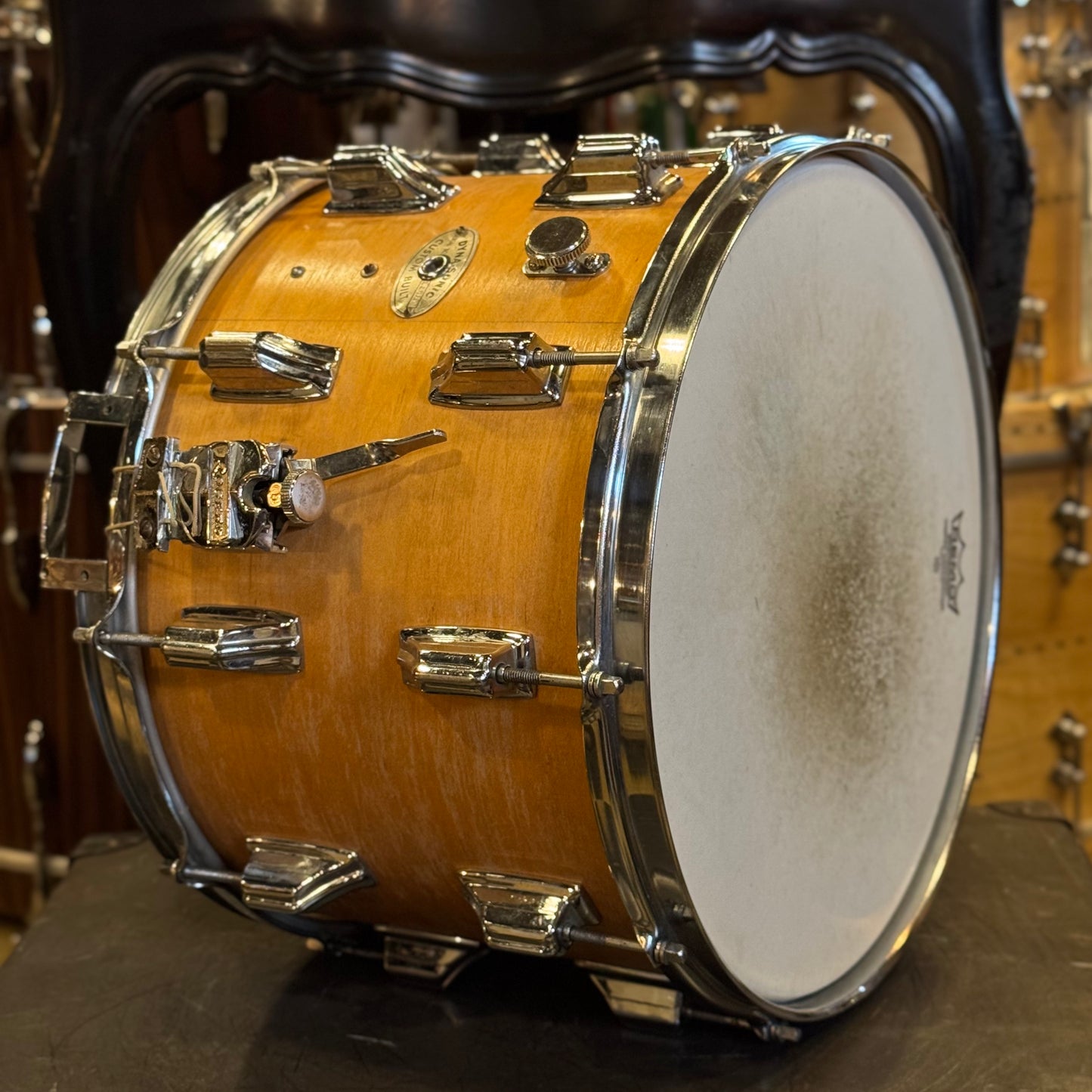 VINTAGE 1960's Rogers 10x14 Refinished Dynasonic in Natural Stain