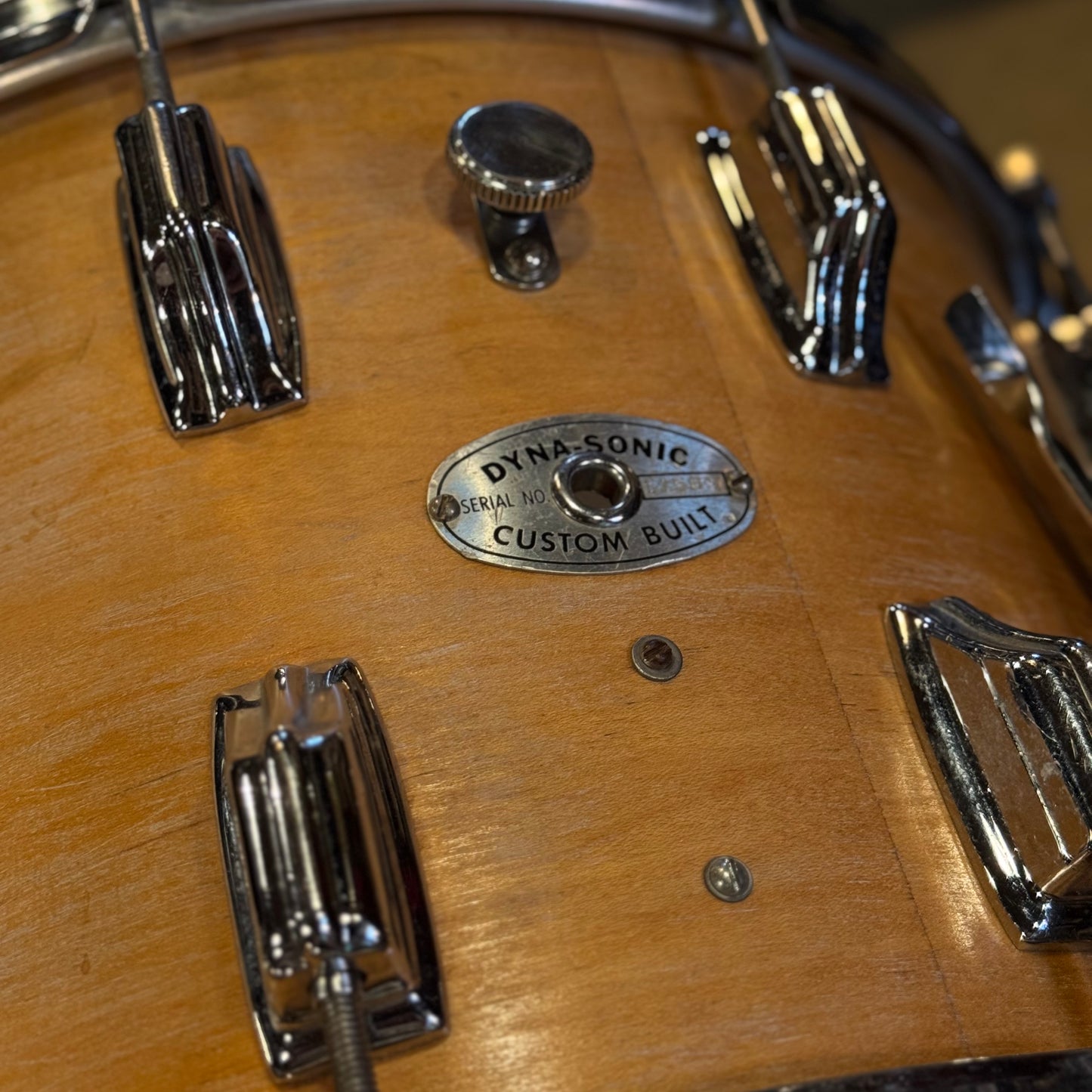 VINTAGE 1960's Rogers 10x14 Refinished Dynasonic in Natural Stain