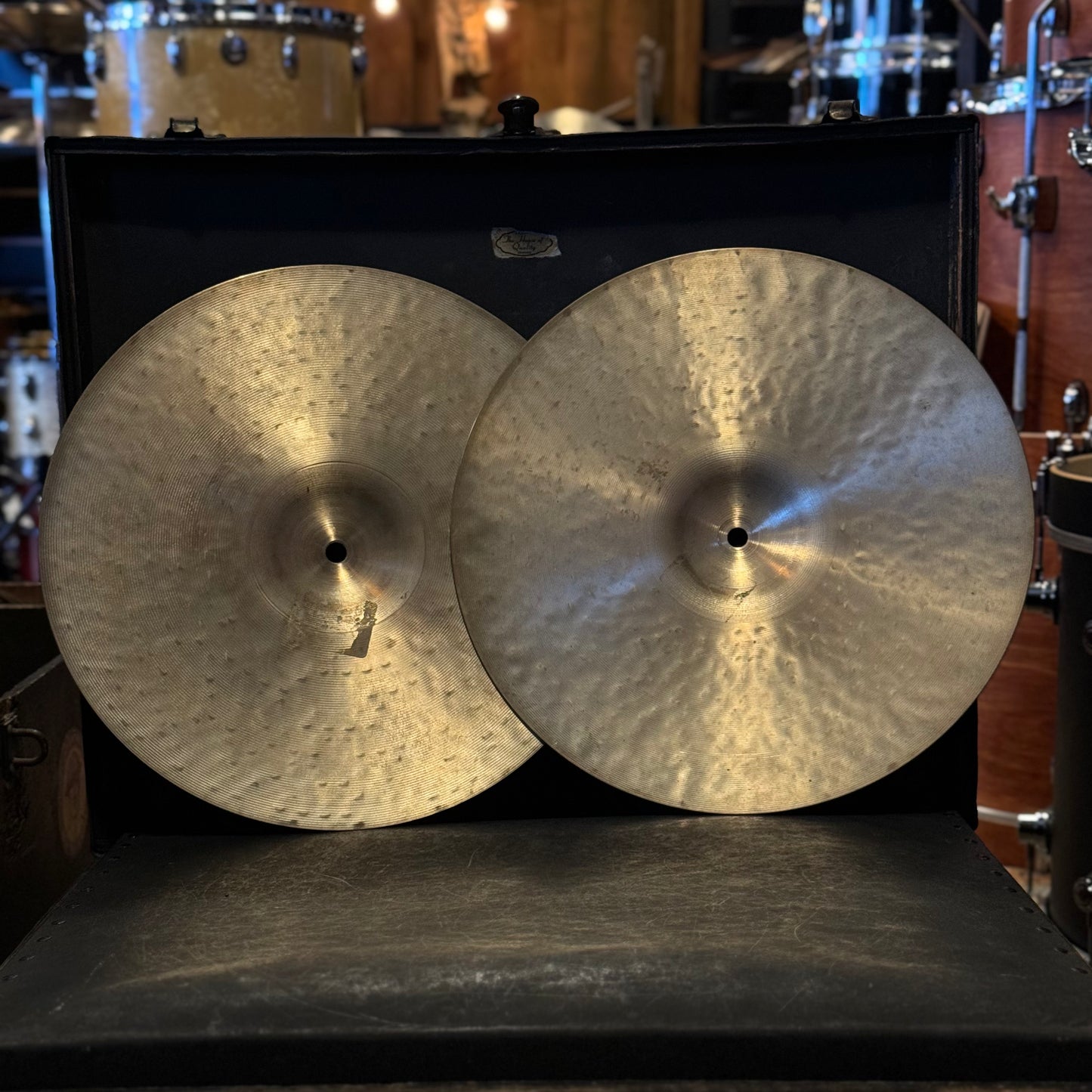 USED ZIldjian 14" K Custom Dark Hi-Hat Cymbals - 1060/1276g