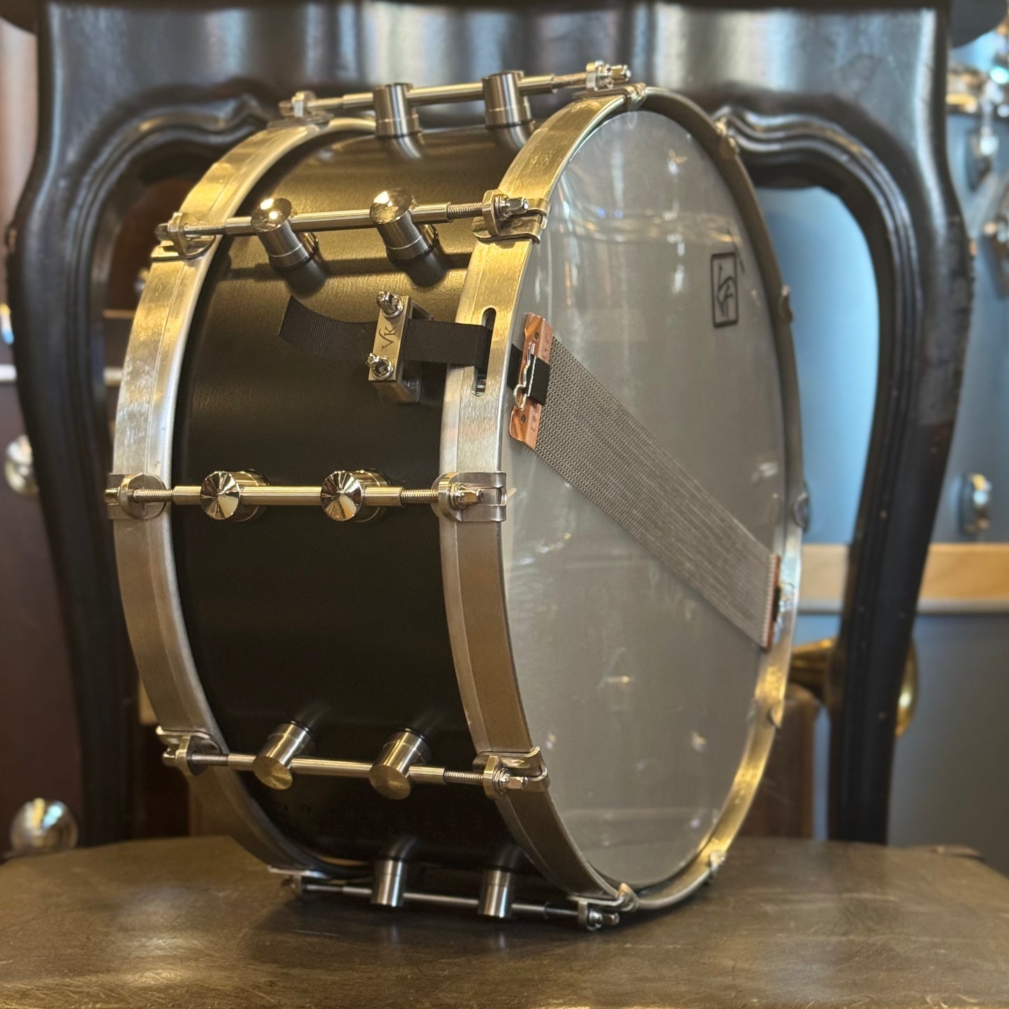 USED VK 6.5x14 Black Magnesium Snare Drum