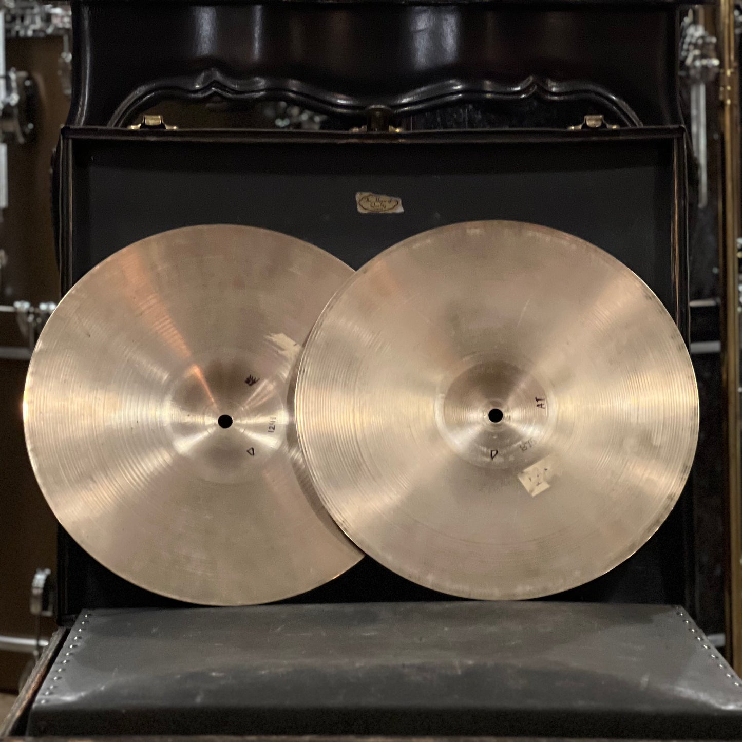 VINTAGE 1970's A. Zildjian 14" New Beat Hi-Hats - 875/1241g