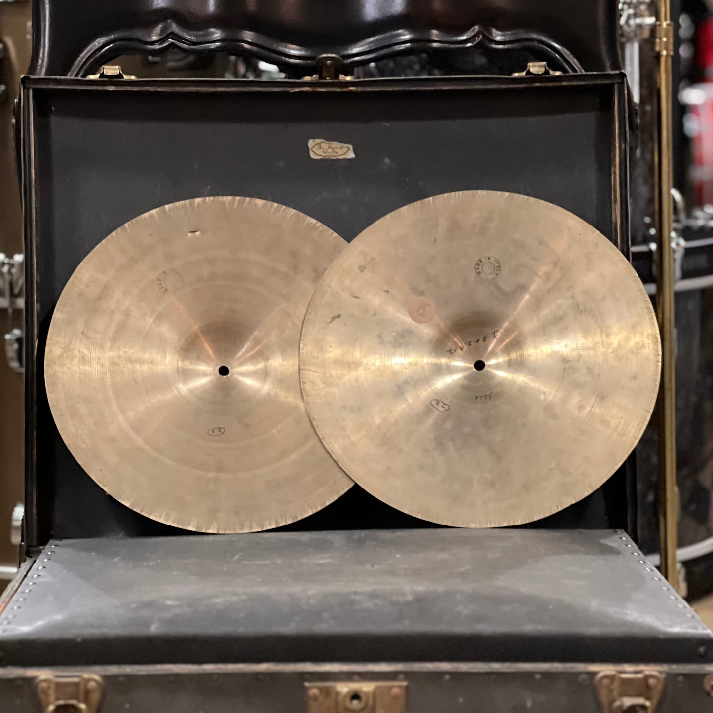 VINTAGE 1950's UFIP 13" Paper-Thin Hi-Hats - 522/528g