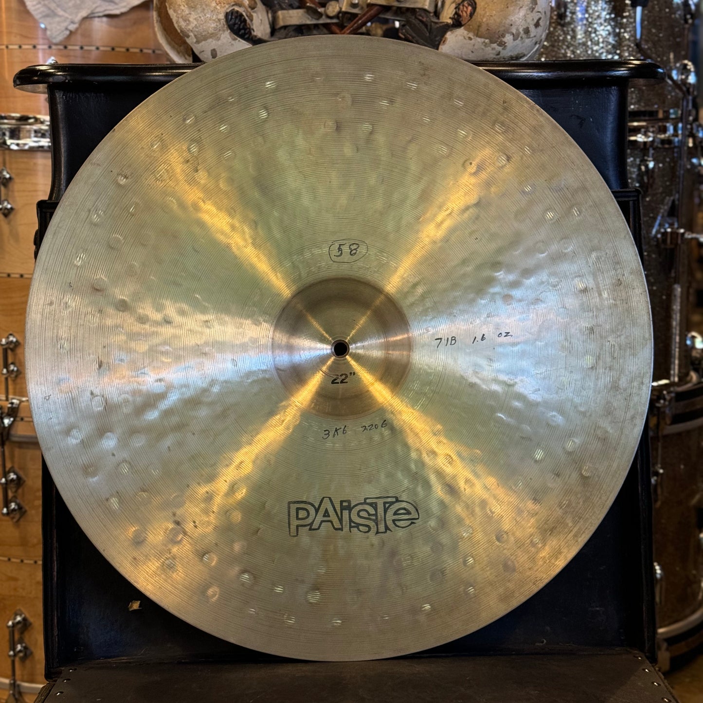 VINTAGE 1980's Paiste 22" Sound Creation Dark Ride - 3222g
