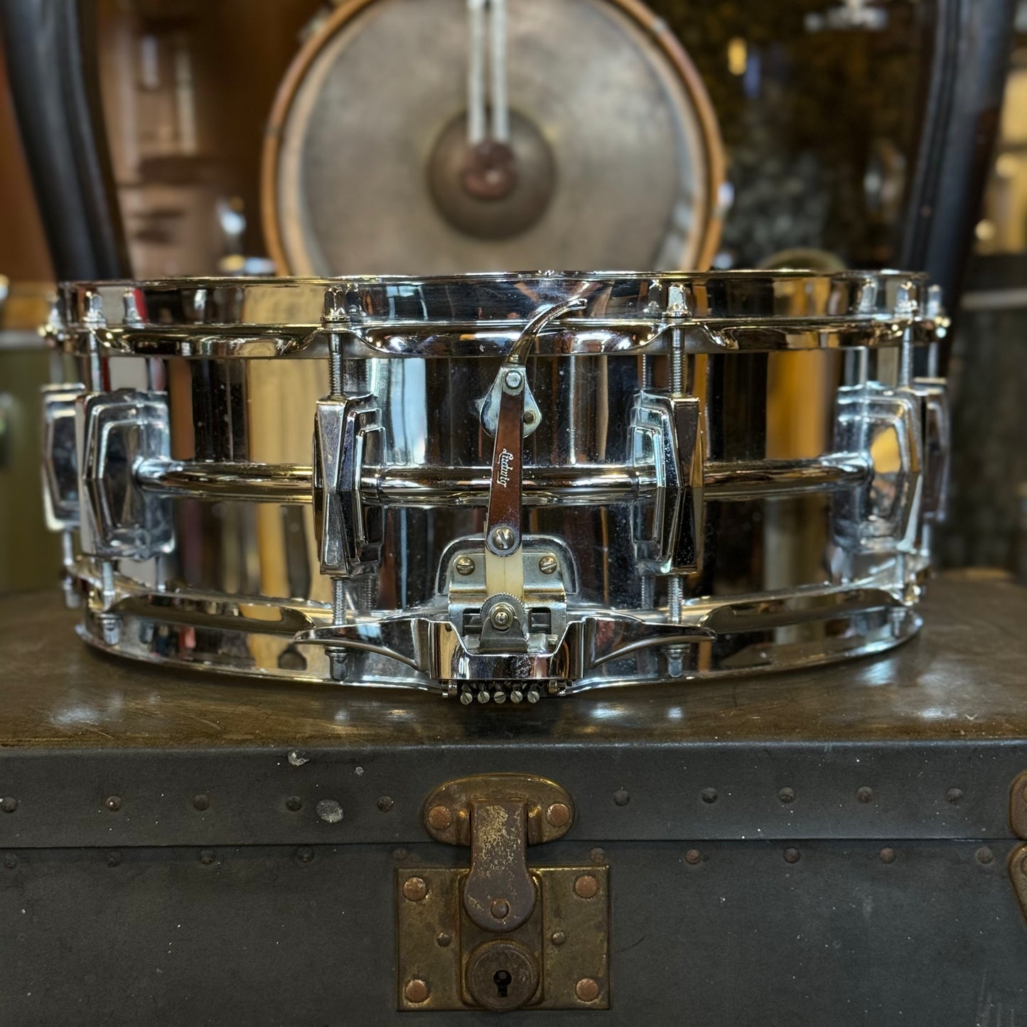 VINTAGE 1961 Ludwig 5x14 No. 410 Pre-Serial Chrome over Aluminum Super Sensitive