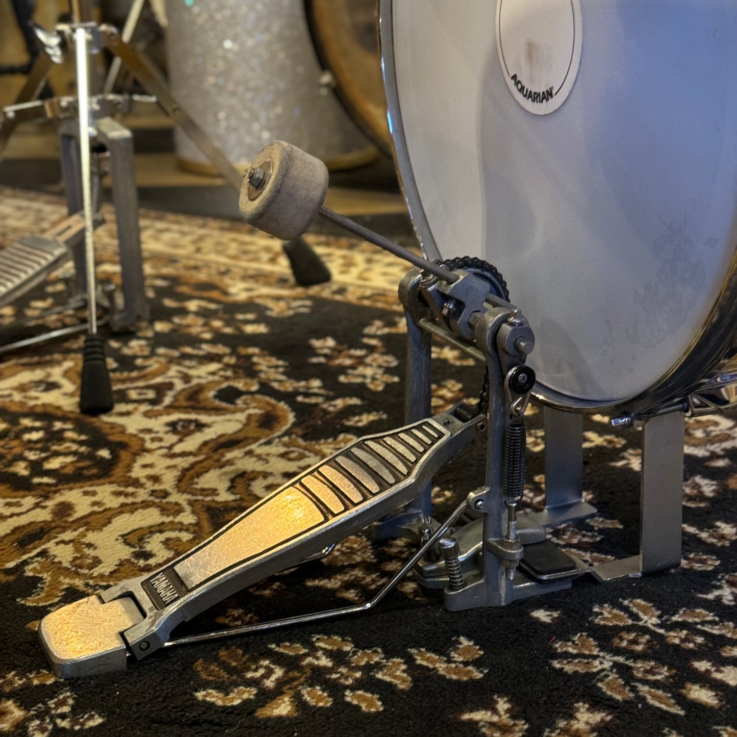 USED Yamaha Rick Marotta Hip Gig Nesting Kit in Tony Williams Yellow - 21x16, 6x10, 7x13, 5x12