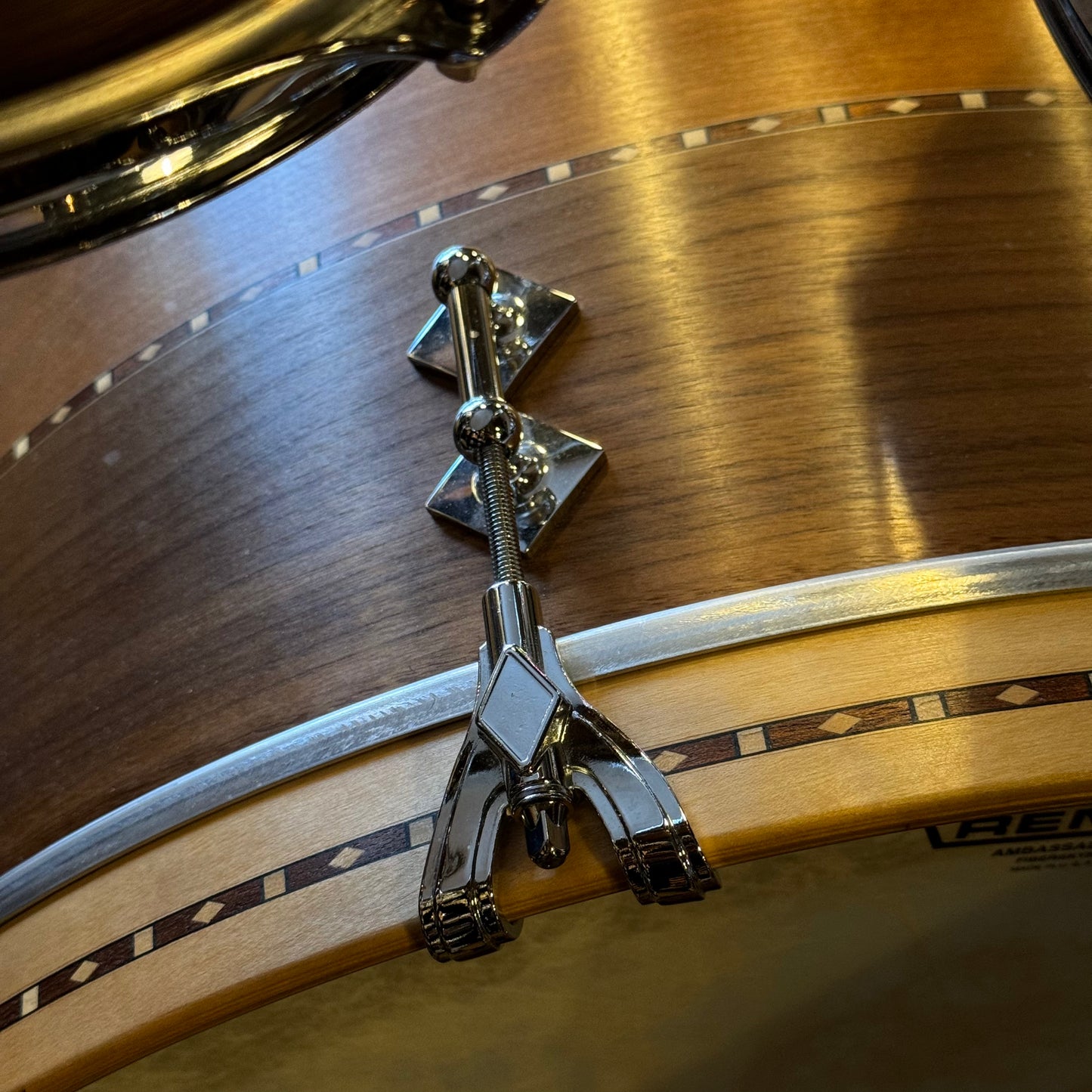 USED 2016 Craviotto Custom Shop Stacked Walnut/Cherry/Walnut Drum Set w/ Dual Walnut inlay- 16x22, 8x10, 10x12, 12x14, 14x16