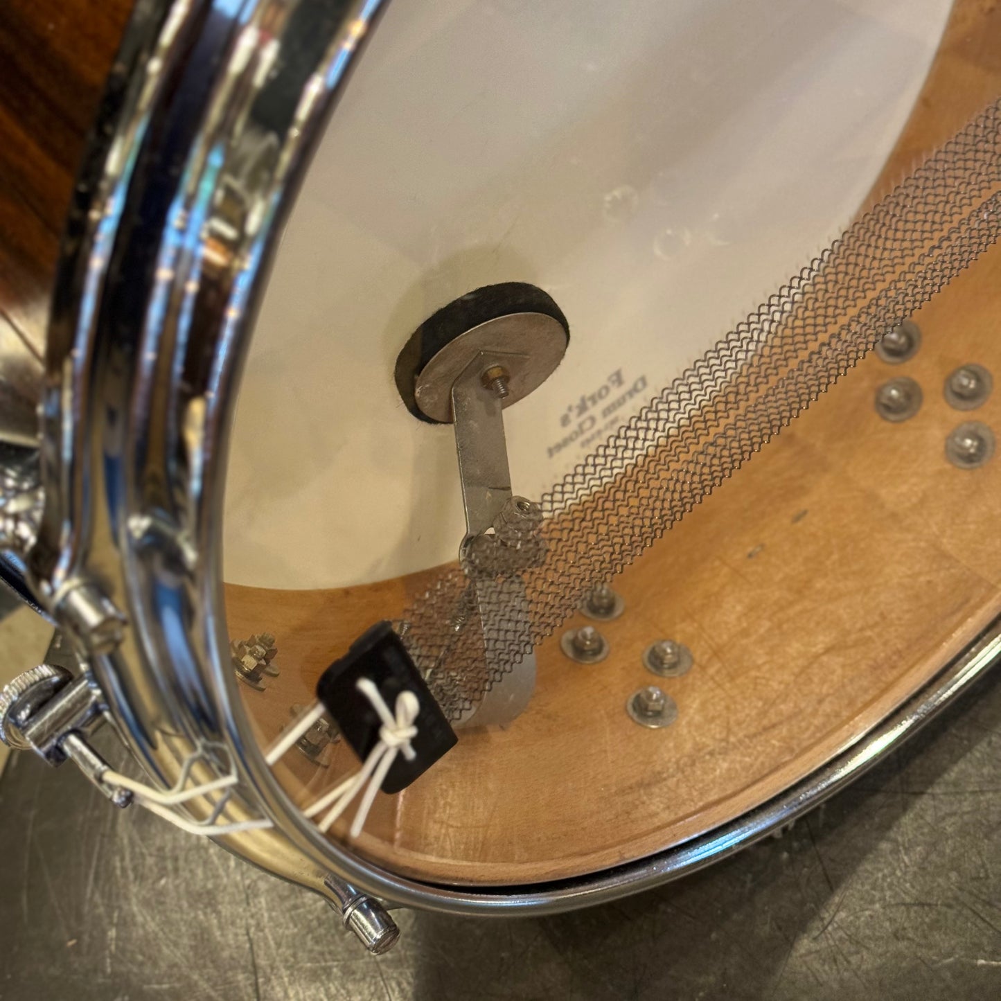 VINTAGE 1950's Sonor 5x14 Tear Drop Snare Drum in Rosewood Veneer